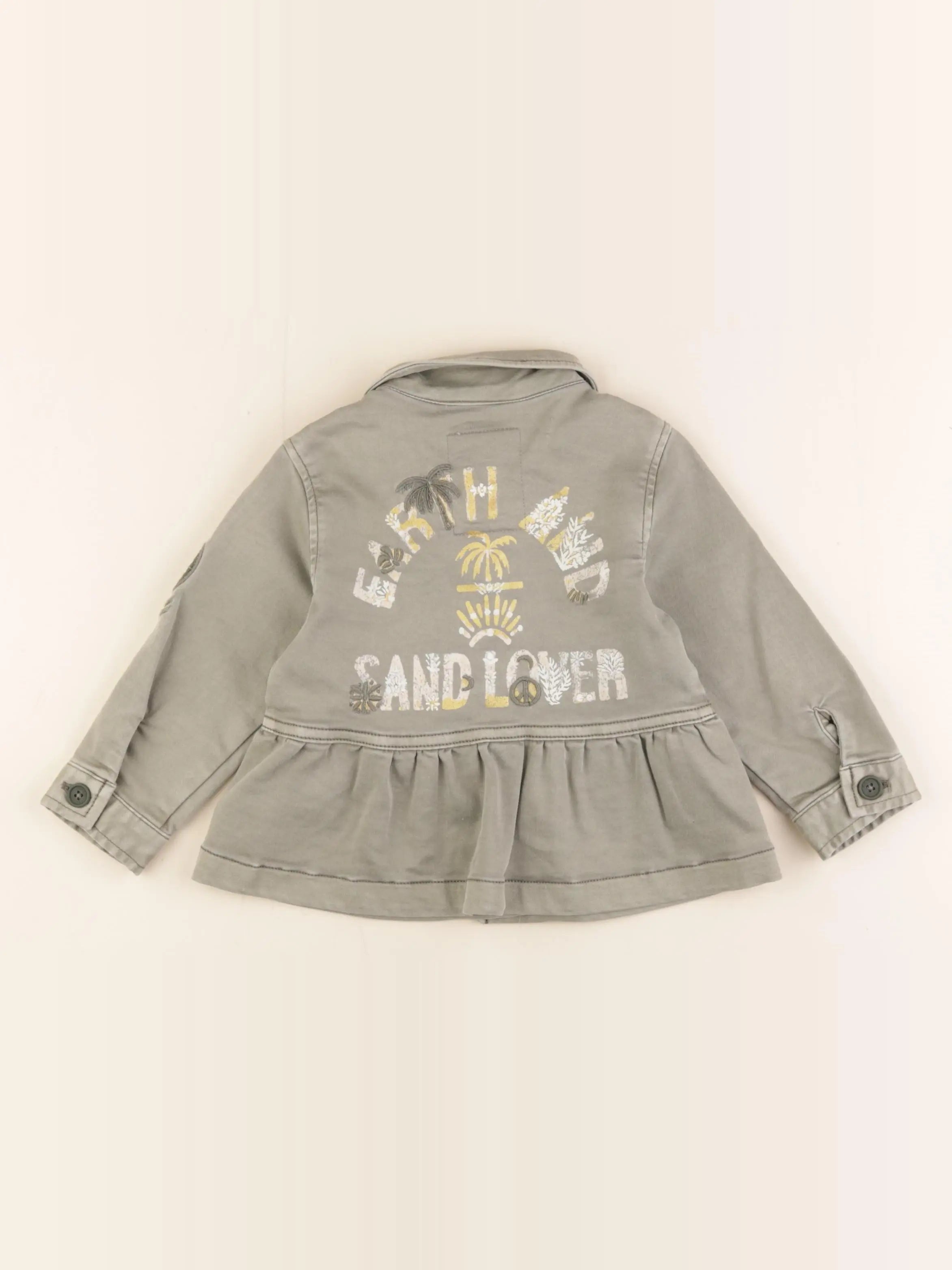 IKKS - veste imprimé au dos vert - 18 mois