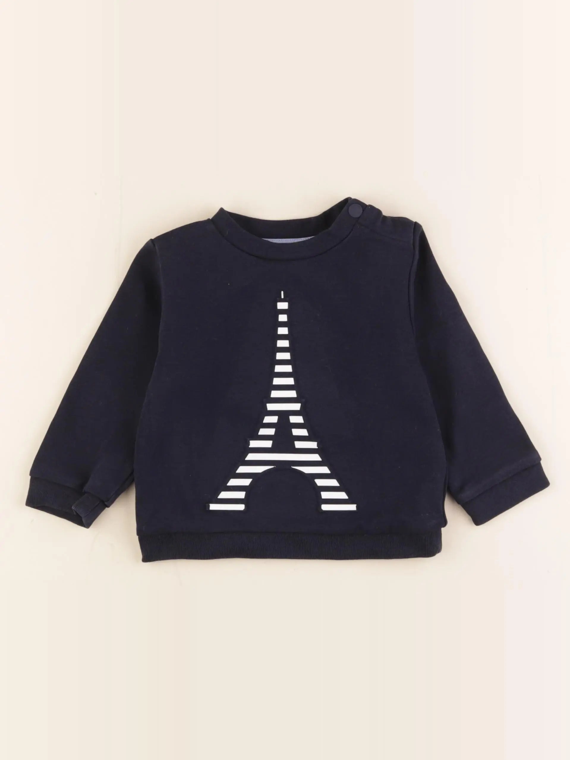 Jacadi - sweat bleu - 18 mois