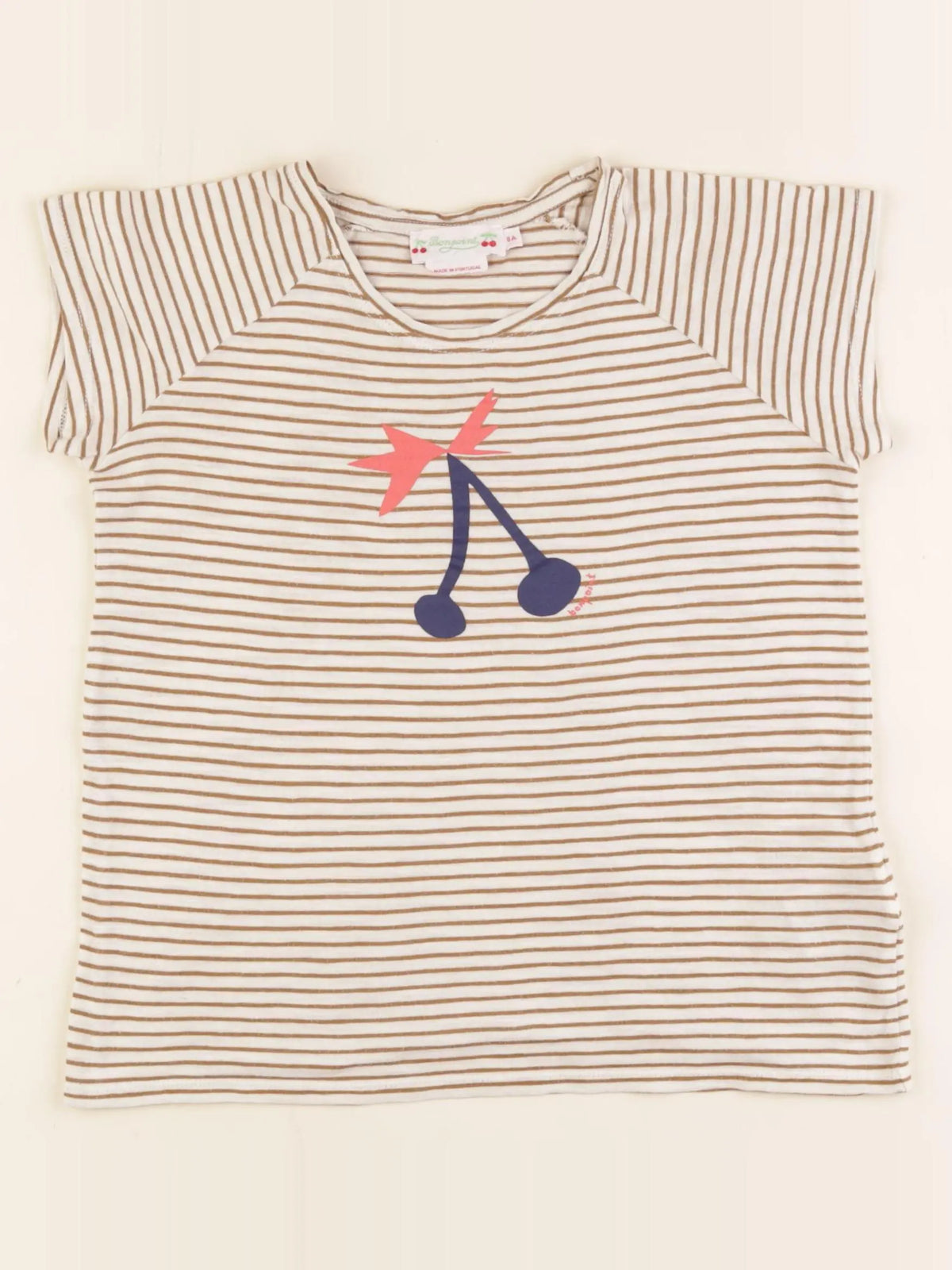 Bonpoint - tee-shirt marron - 8 ans