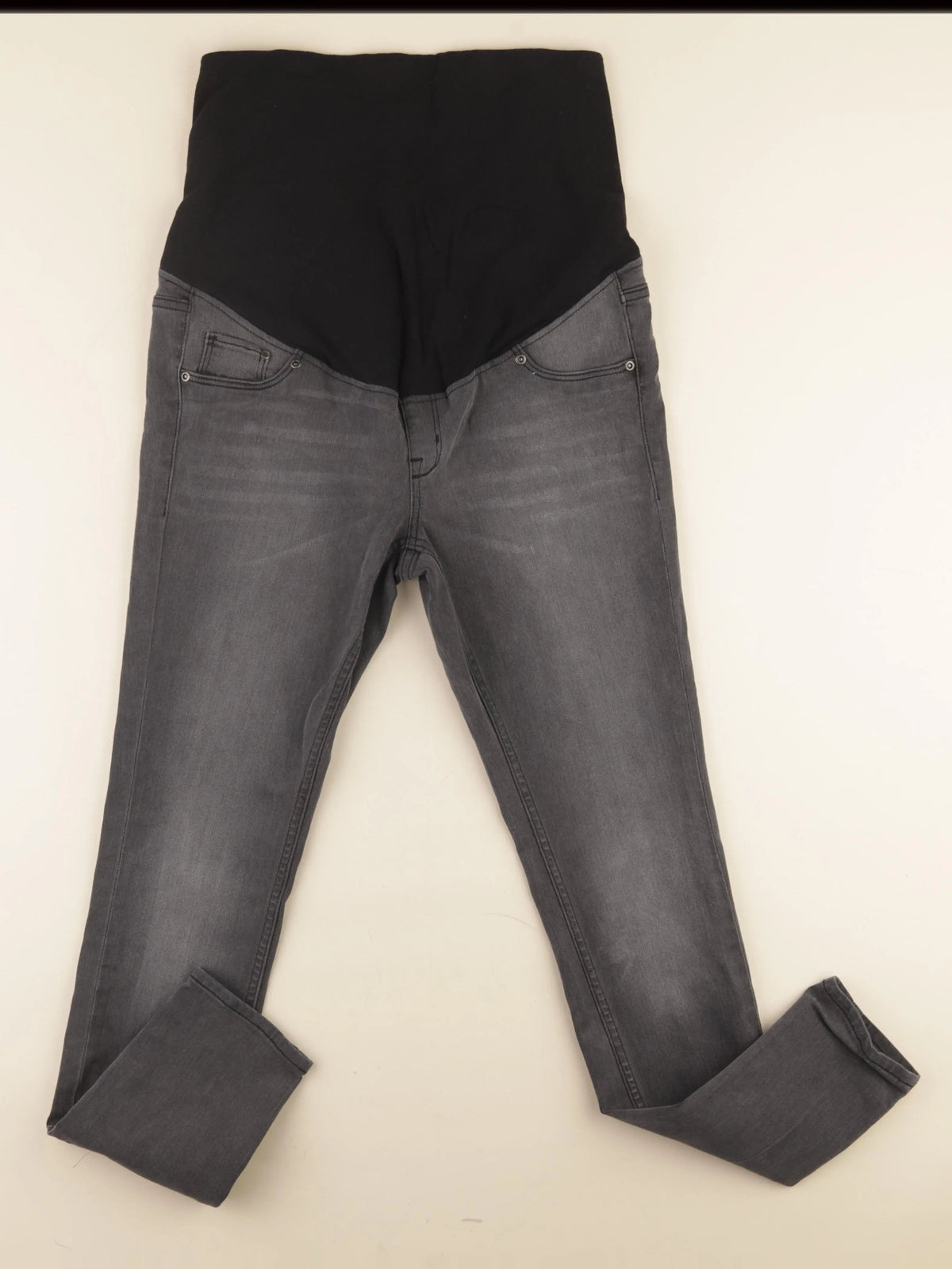 H&M - jean grossesse gris - 44
