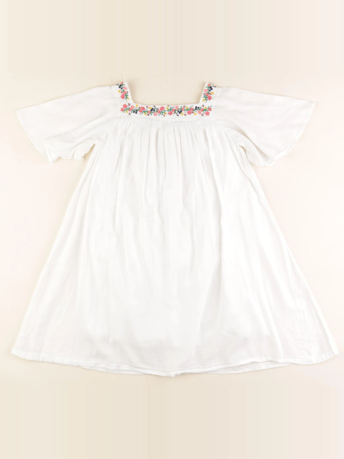 Bonton - robe blanc - 8 ans