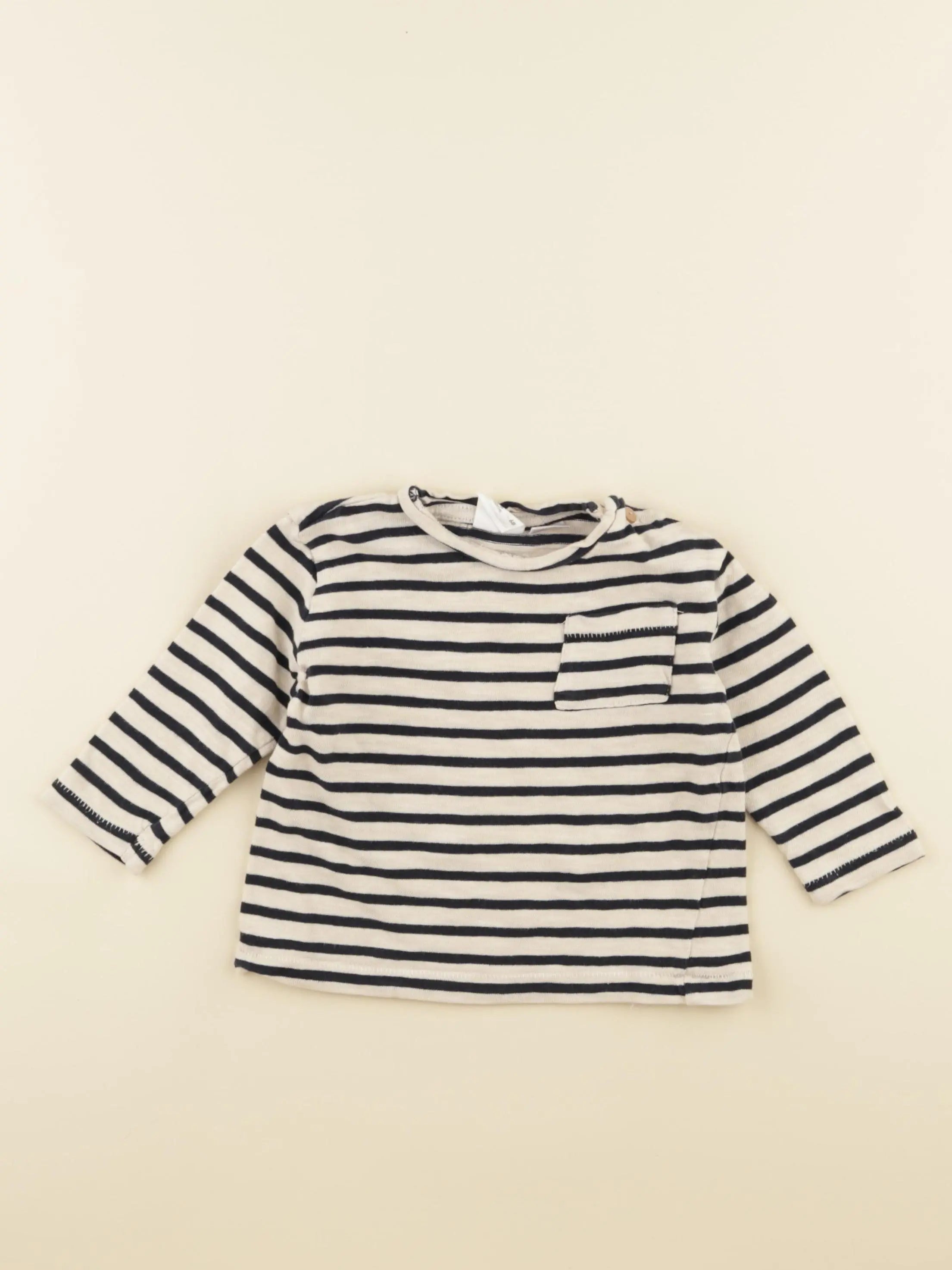 Zara - tee-shirt marron - 3/6 mois