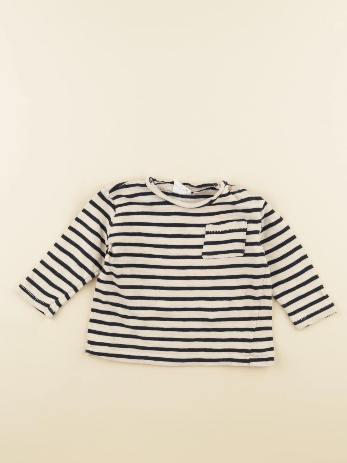 Zara - tee-shirt marron - 3/6 mois