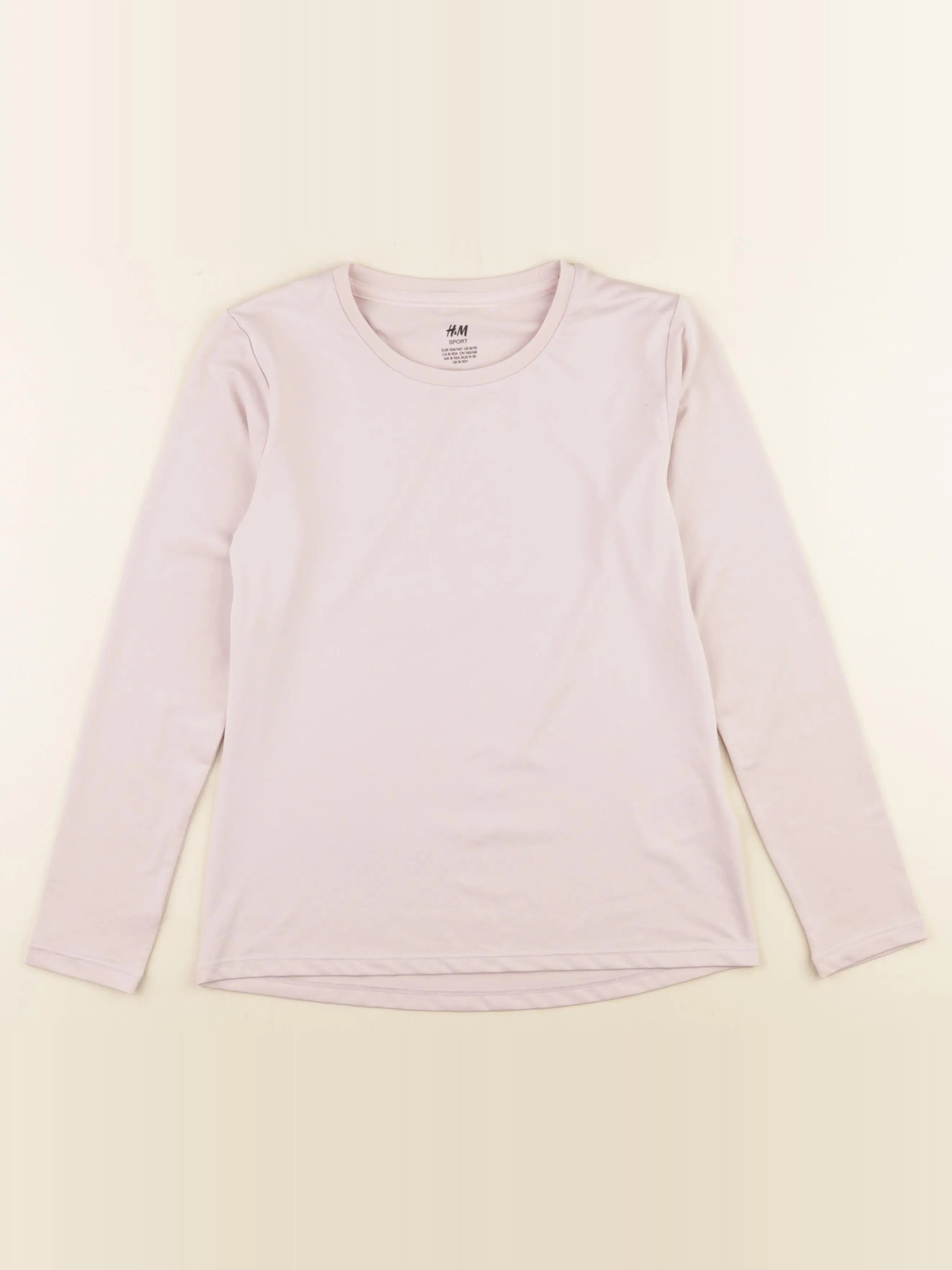 H&M - tee-shirt rose - 8/10 ans