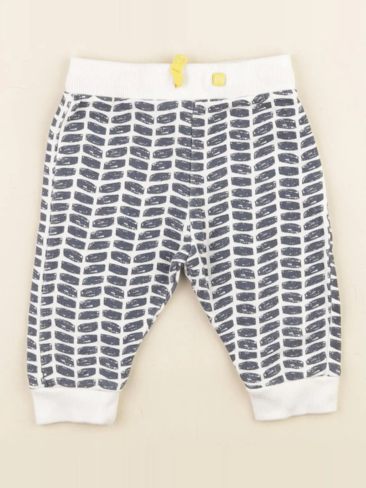 Marks & Spencer  - jogging blanc, bleu - 3/6 mois