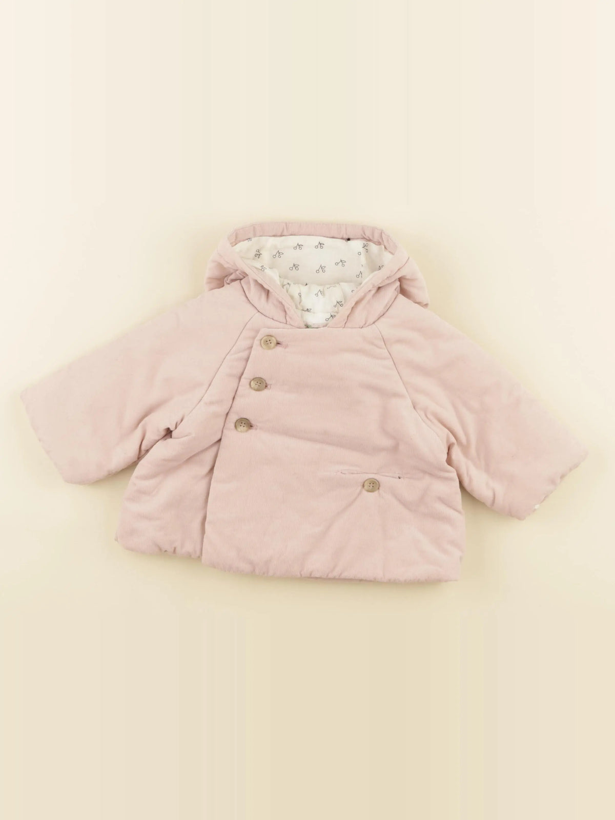 Bonpoint - manteau rose - 6 mois