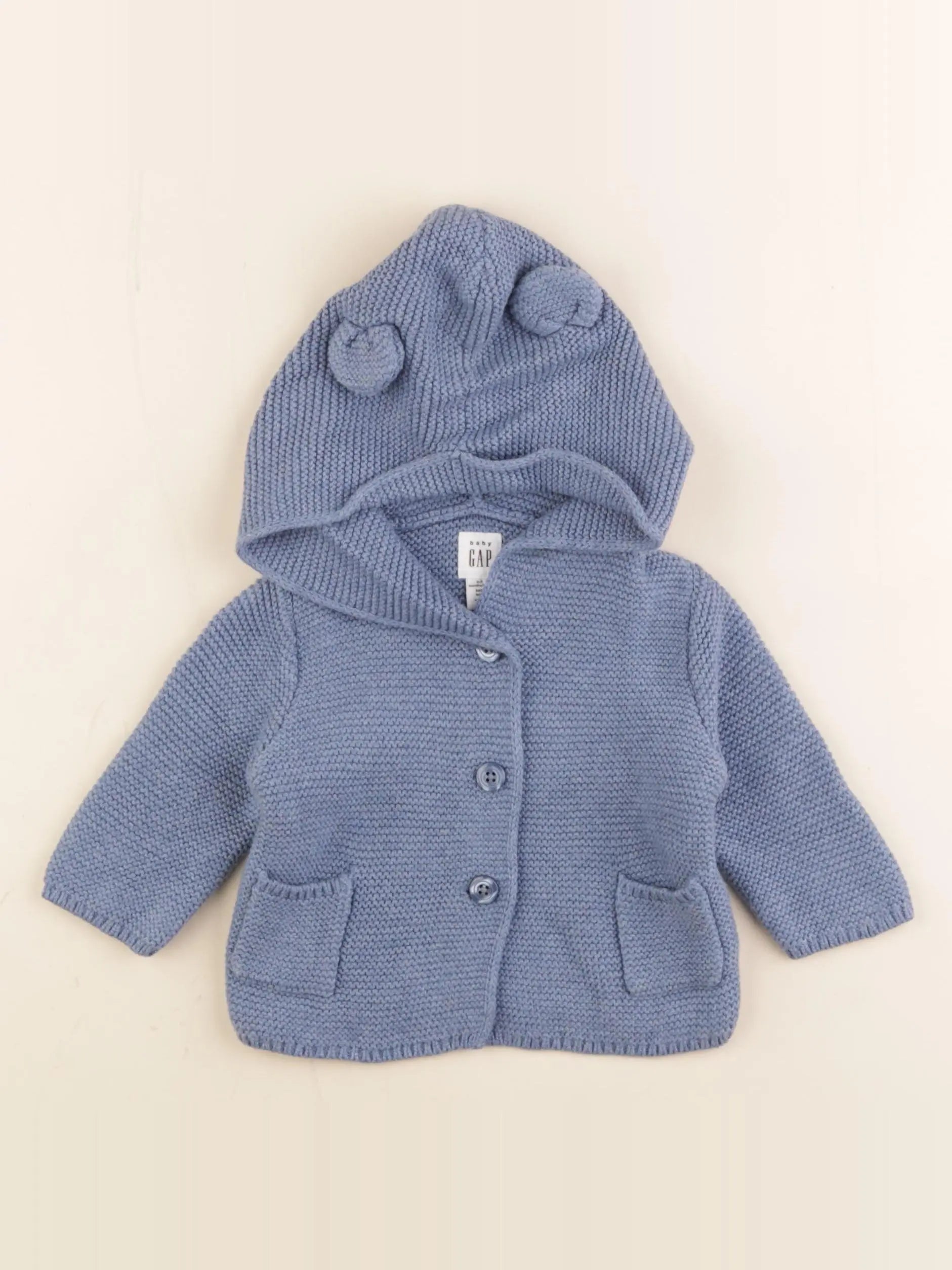 GAP - gilet bleu - 0/3 mois