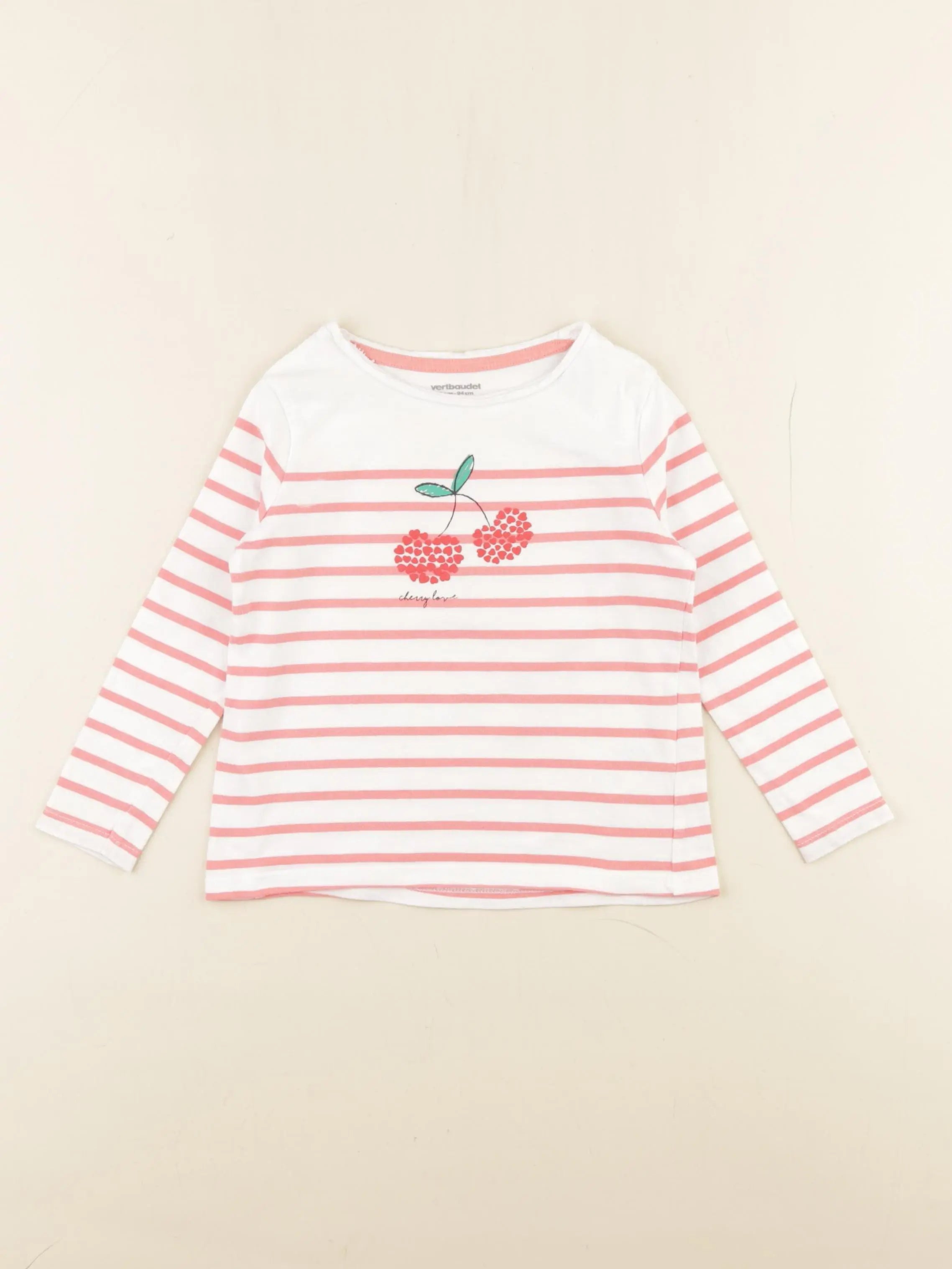 Vertbaudet - tee-shirt rose - 3 ans