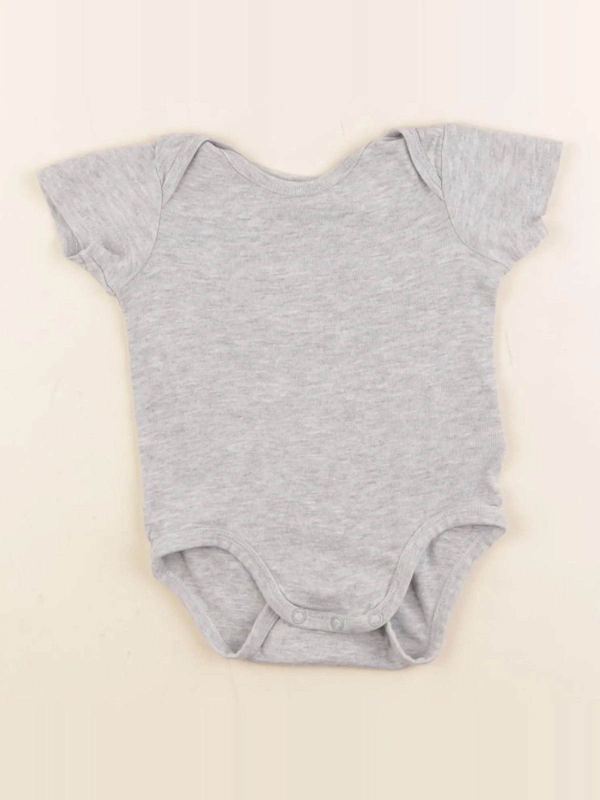 H&M - body gris - 4/6 mois