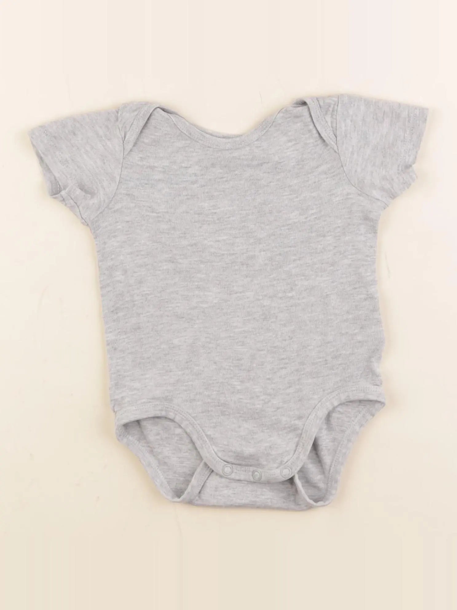 H&M - body gris - 4/6 mois