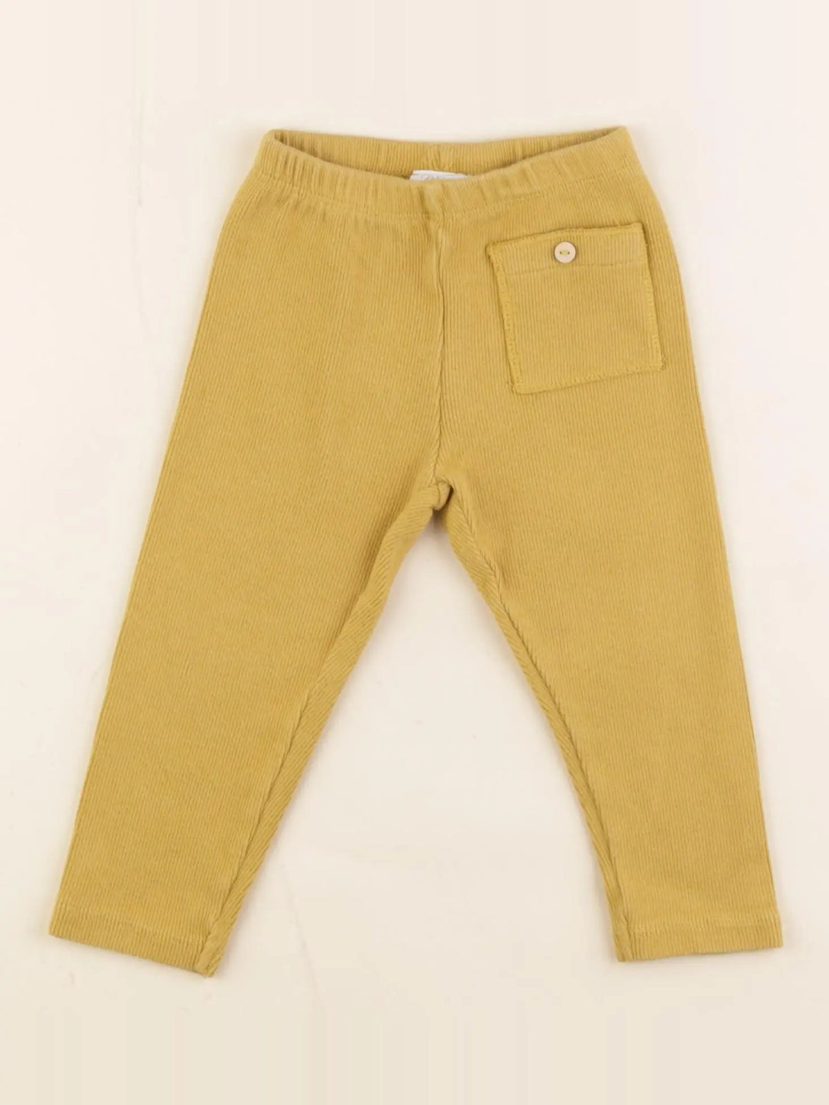 Zara - legging jaune - 12/18 mois