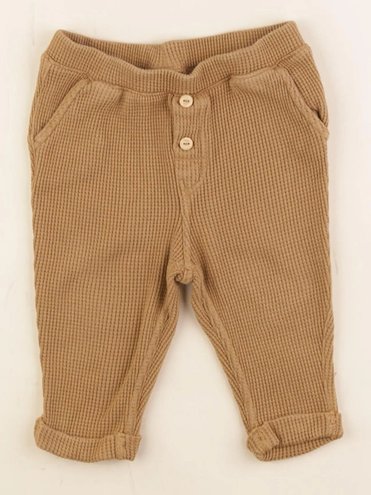 H&M - jogging marron - 6/9 mois