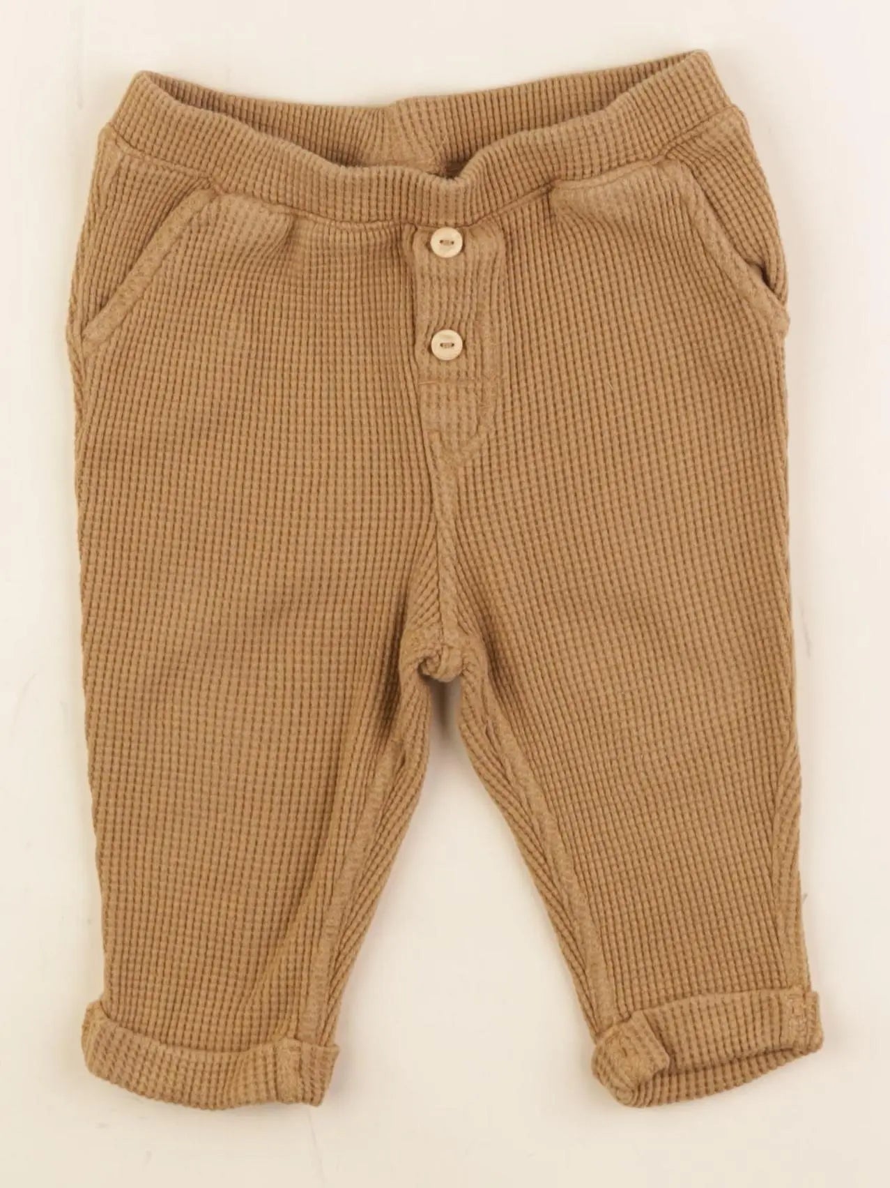 H&M - jogging marron - 6/9 mois