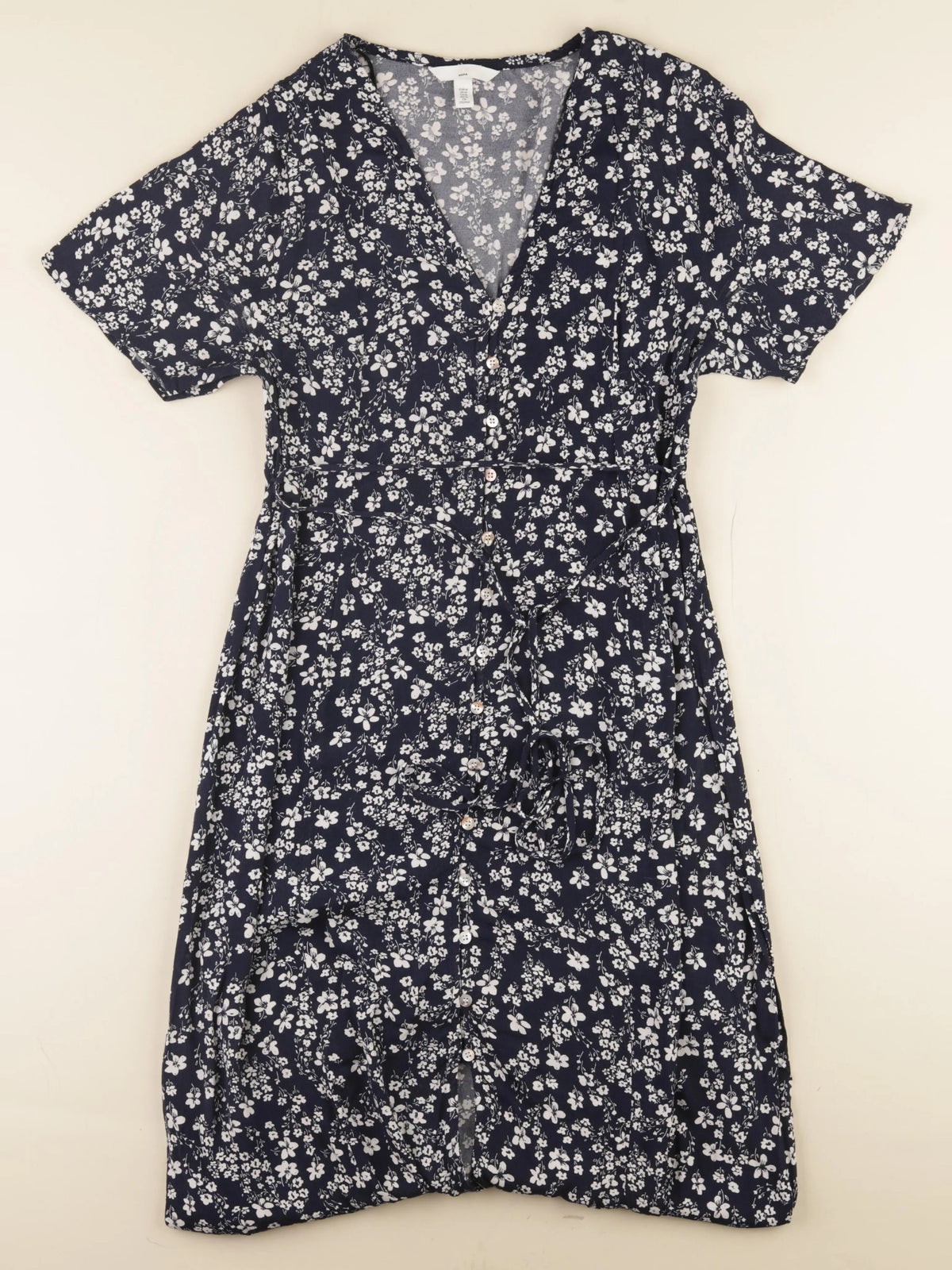 H&M - robe grossesse bleu - 38