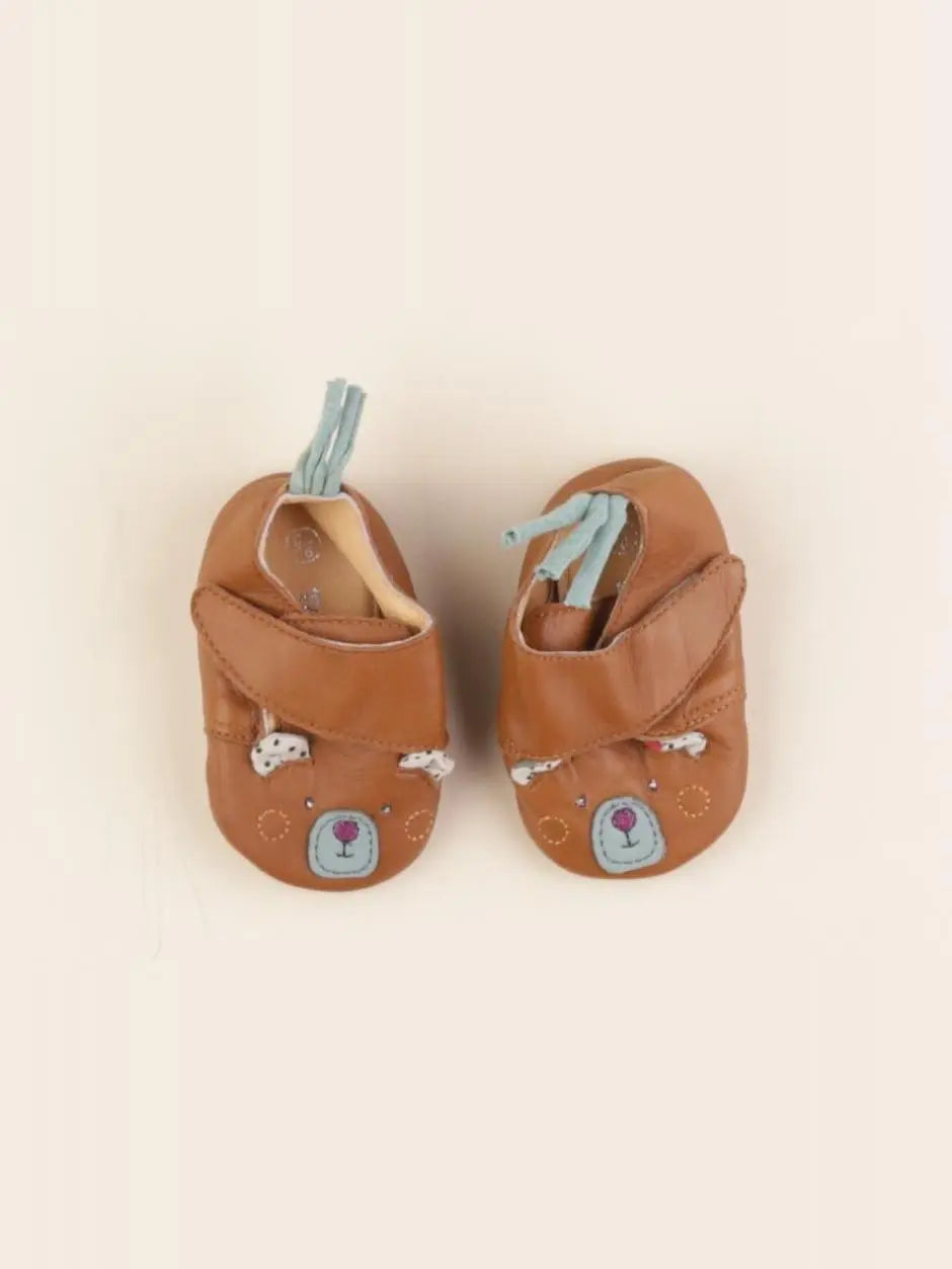 Babybotte - chaussons marron - pointure 15/16/17