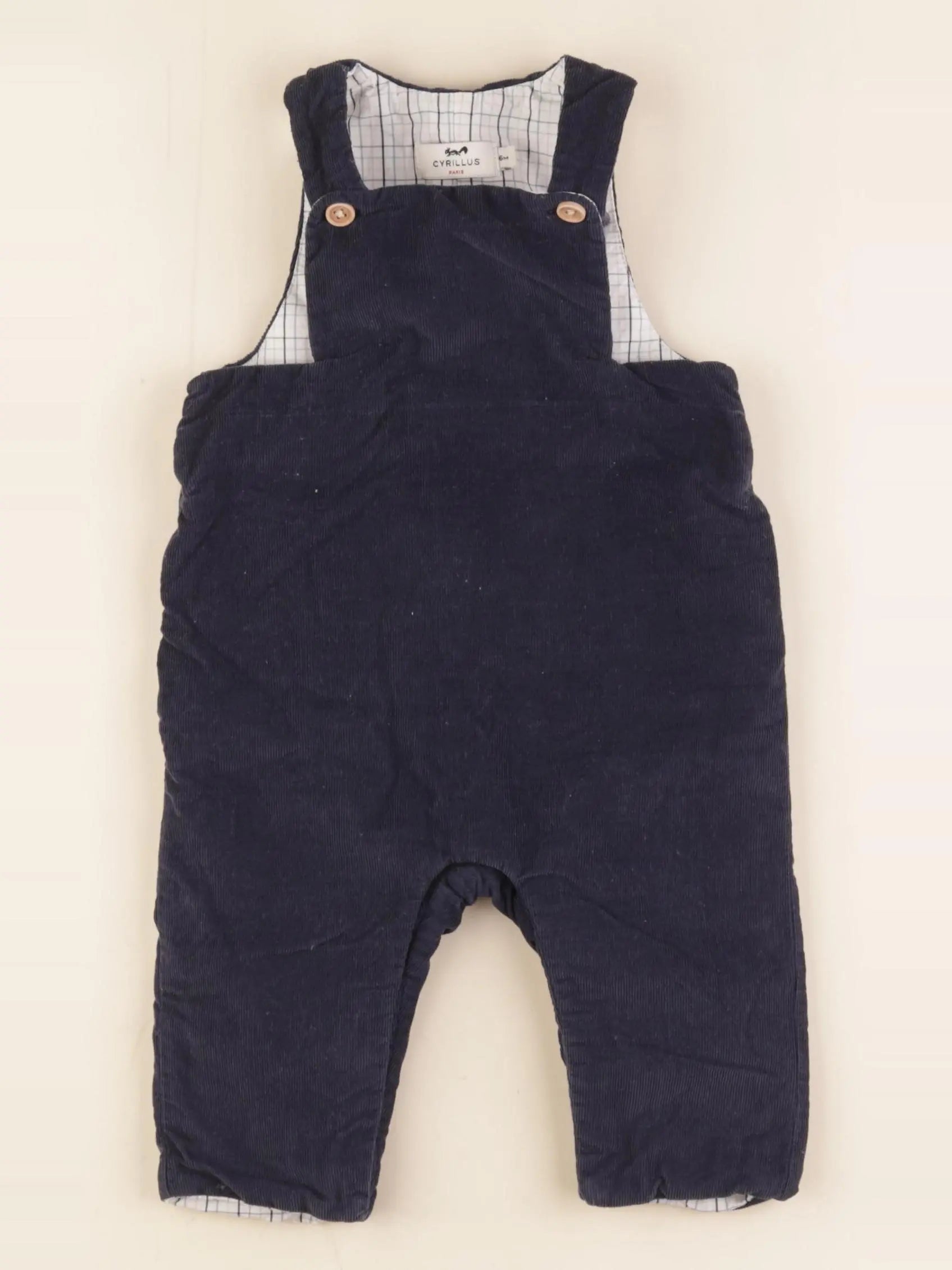 Cyrillus - salopette bleu - 6 mois