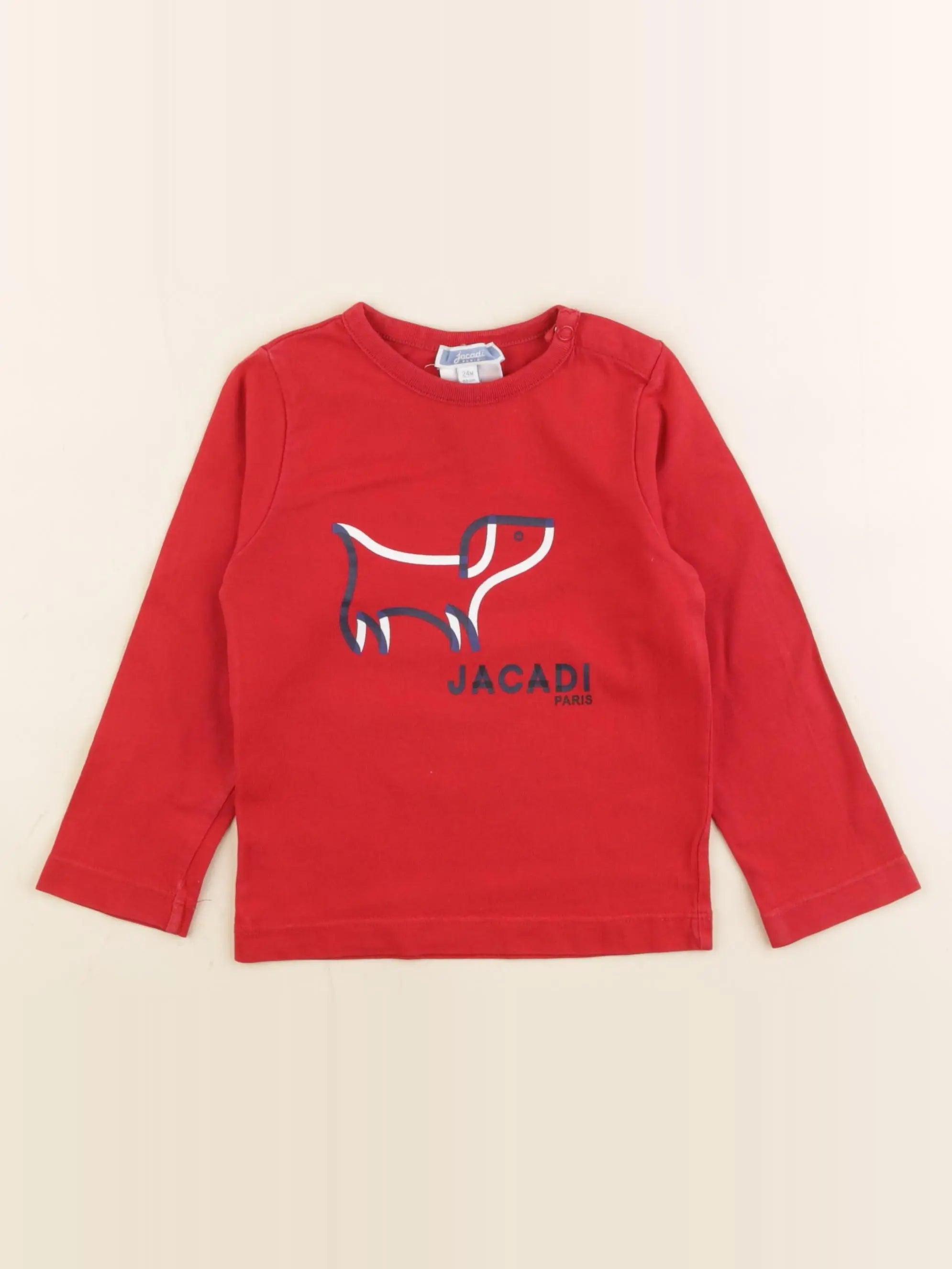 Jacadi - tee-shirt rouge - 24 mois