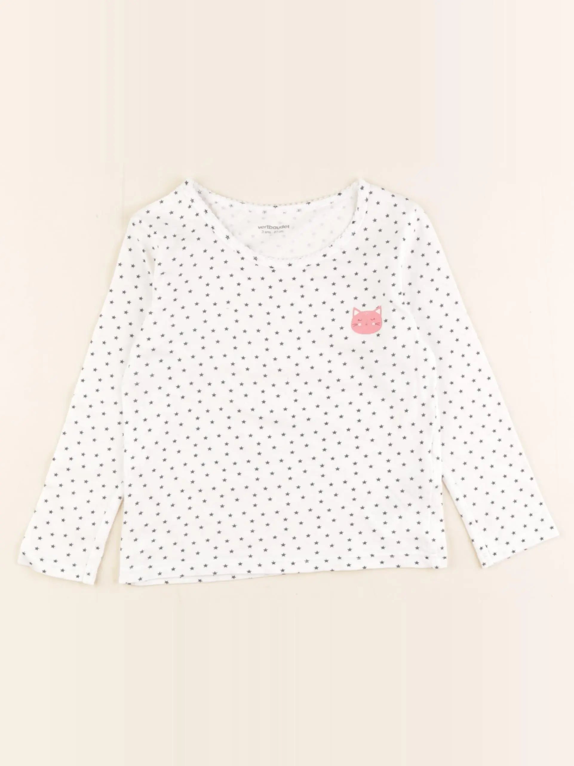 Vertbaudet - maillot de corps blanc - 3 ans