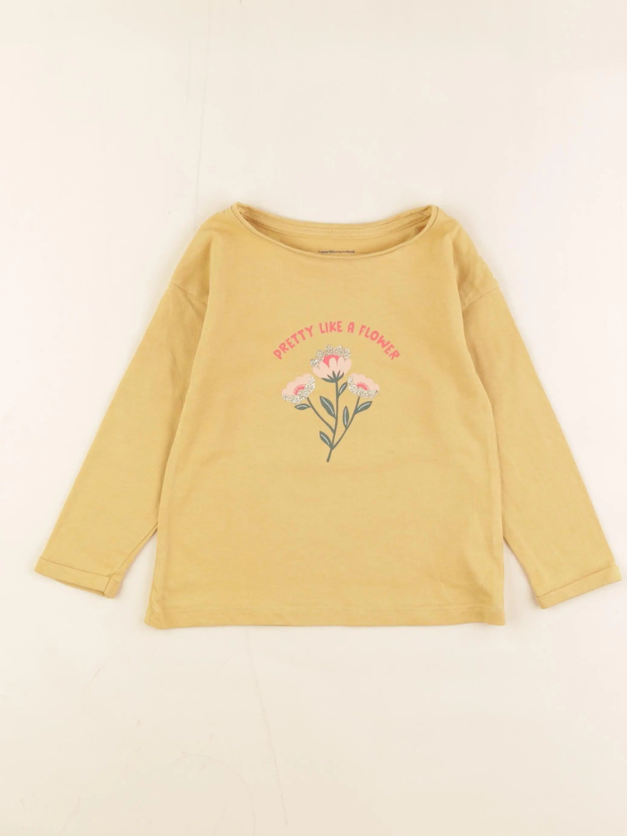 Vertbaudet - tee-shirt jaune - 3 ans