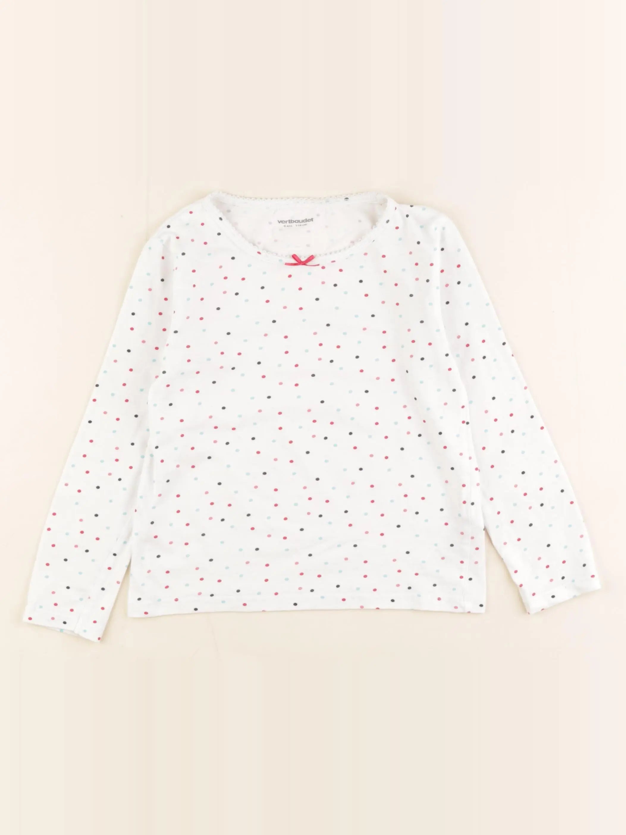 Vertbaudet - maillot de corps blanc - 6 ans