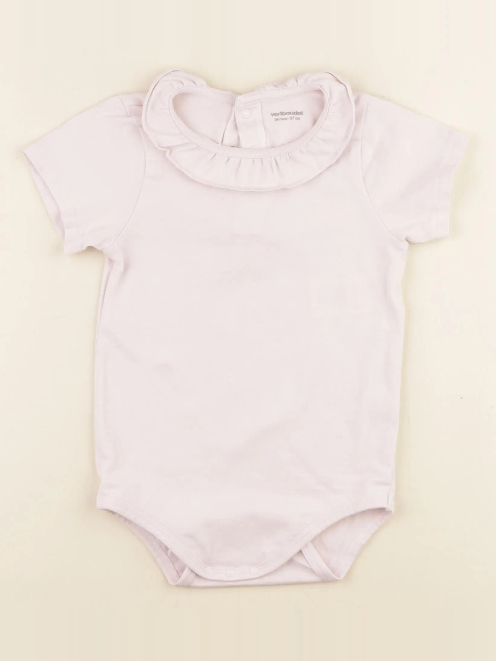 Vertbaudet - body à col rose - 36 mois