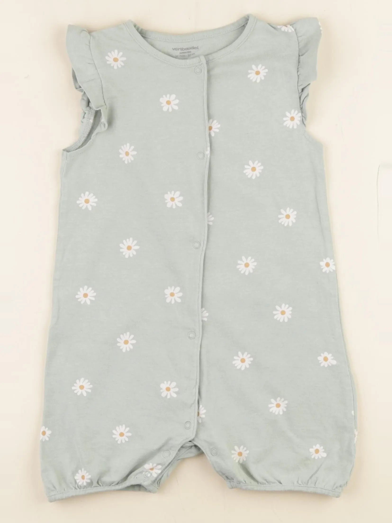 Vertbaudet - pyjama coton vert - 36 mois