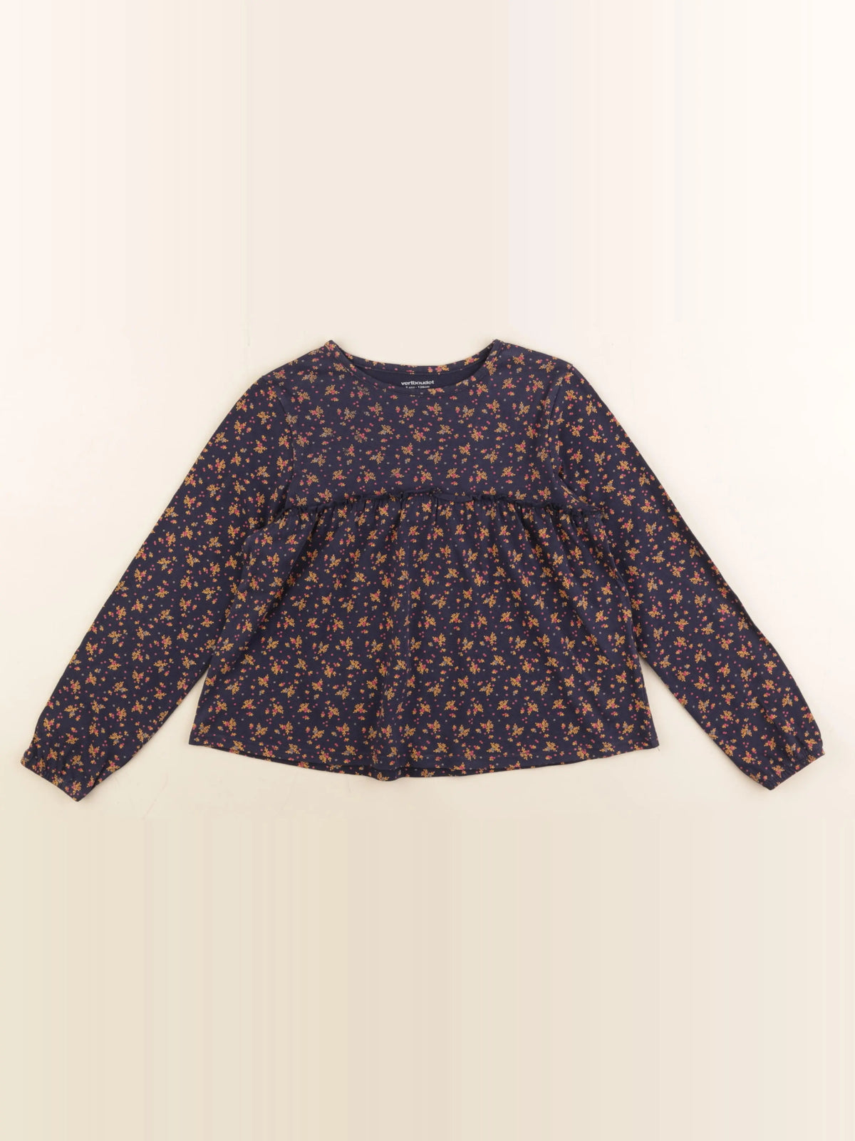 Vertbaudet - tee-shirt bleu - 8 ans