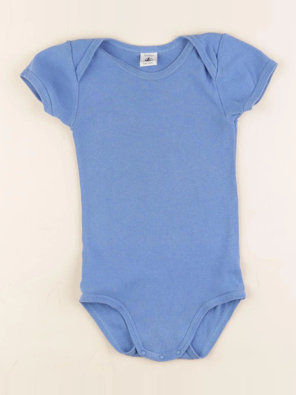 Petit Bateau - body bleu - 24 mois
