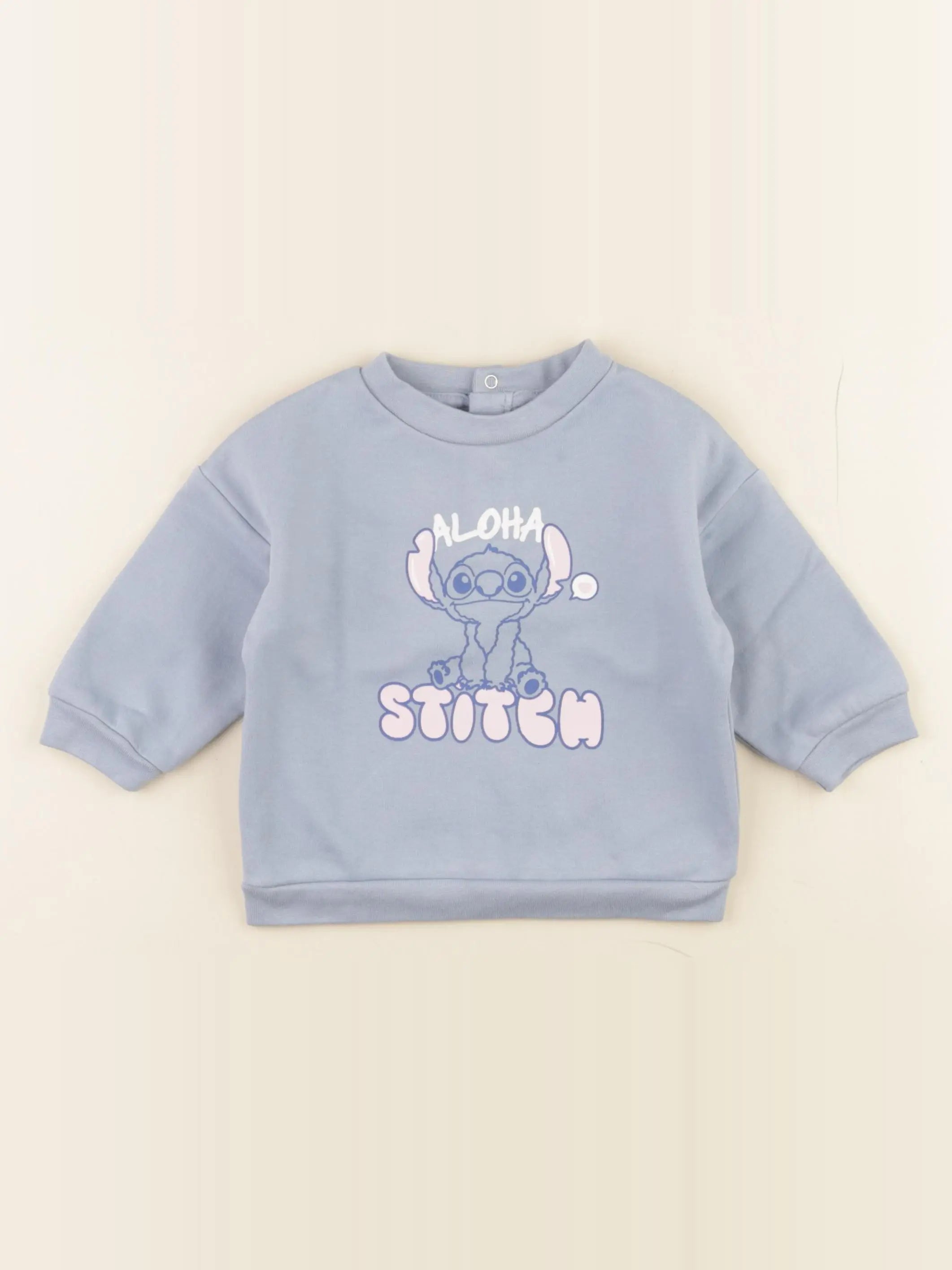 Vertbaudet - sweat bleu - 9 mois