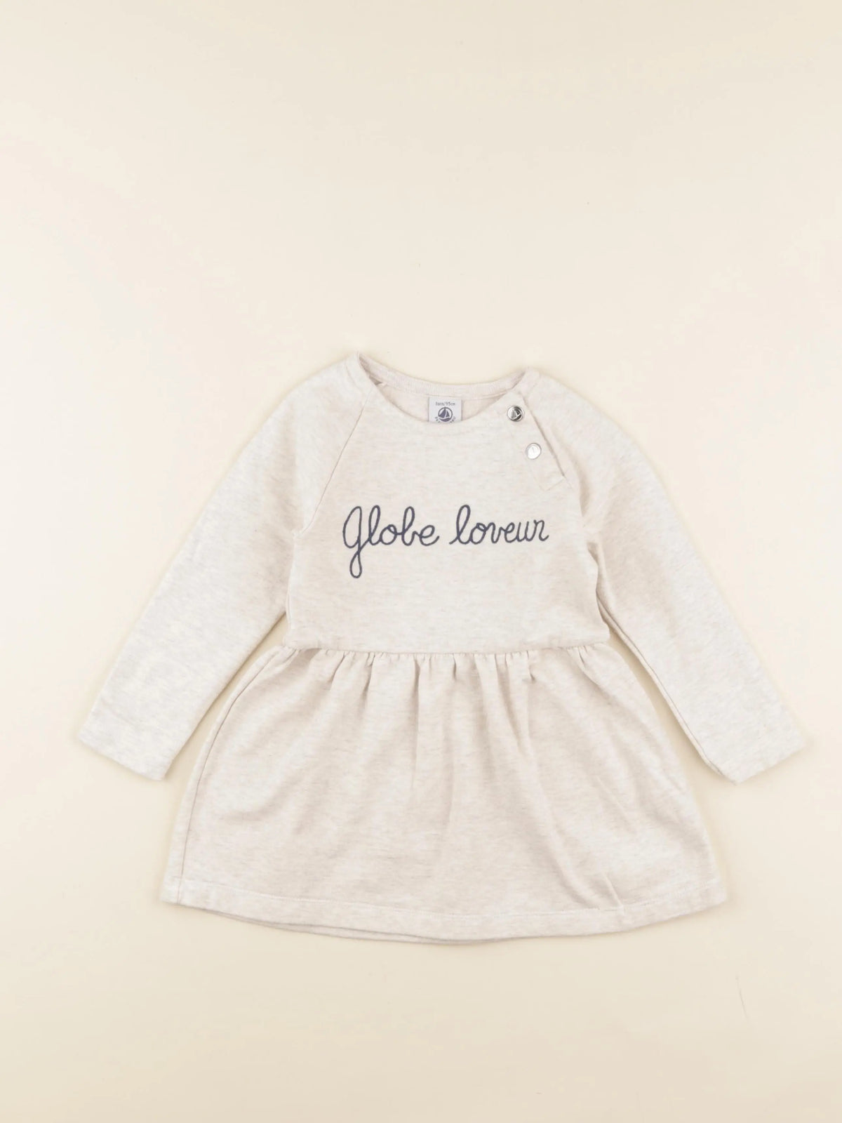 Petit Bateau - robe marron - 3 ans