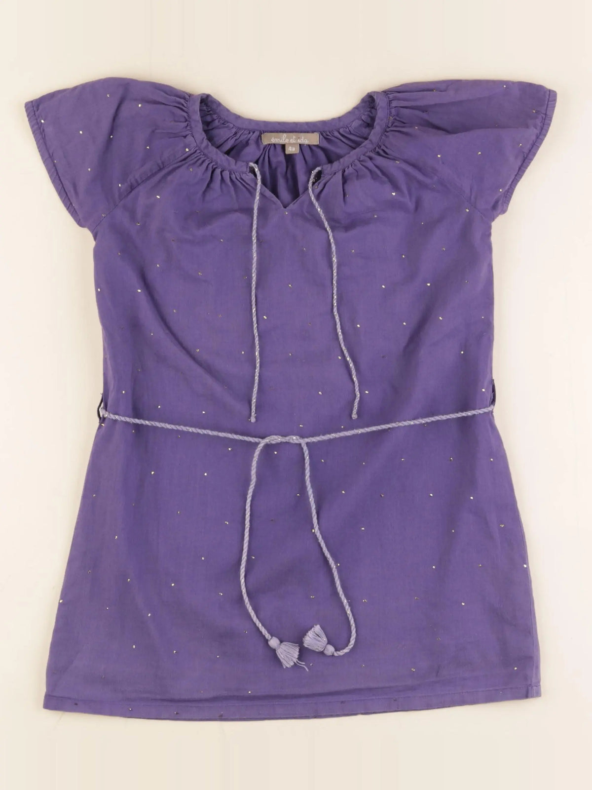 Emile et Ida - robe violet - 4 ans