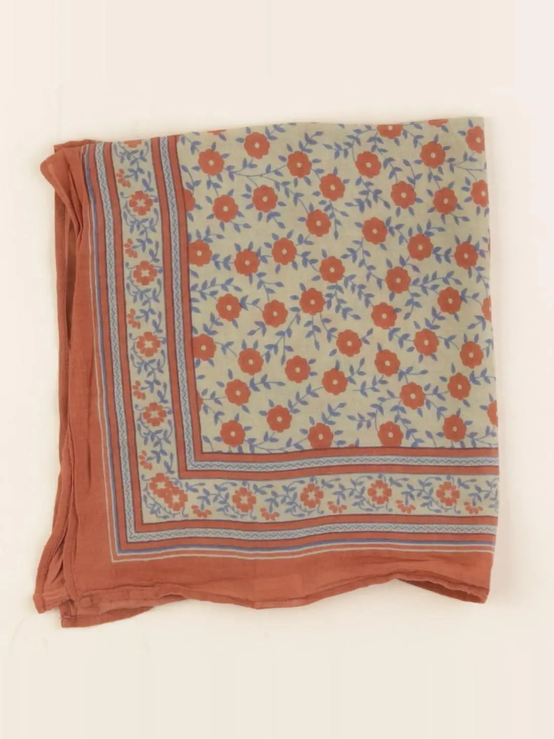 Bonton - foulard marron, vert - 4/6 ans