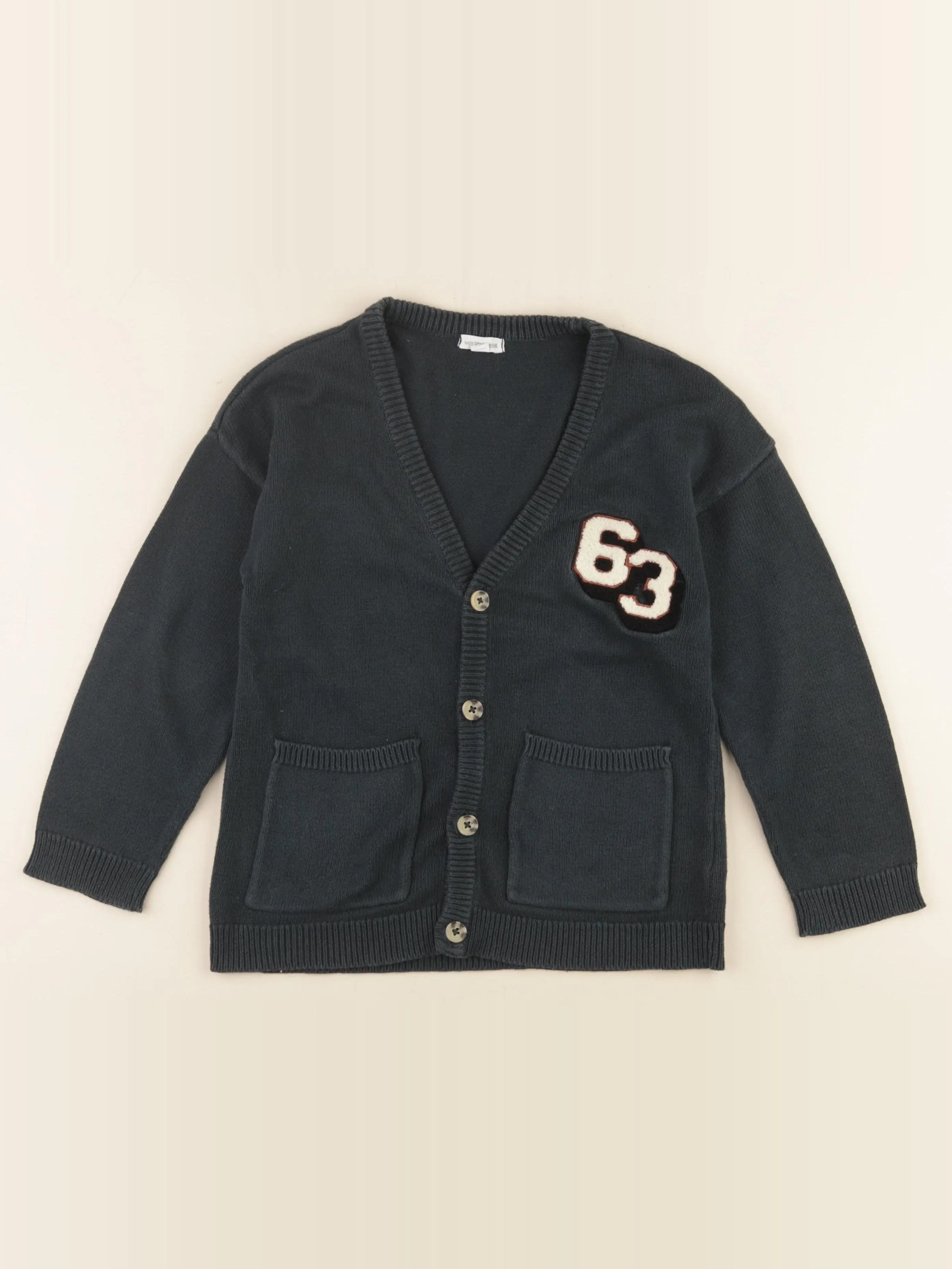 Vertbaudet - gilet bleu - 8 ans