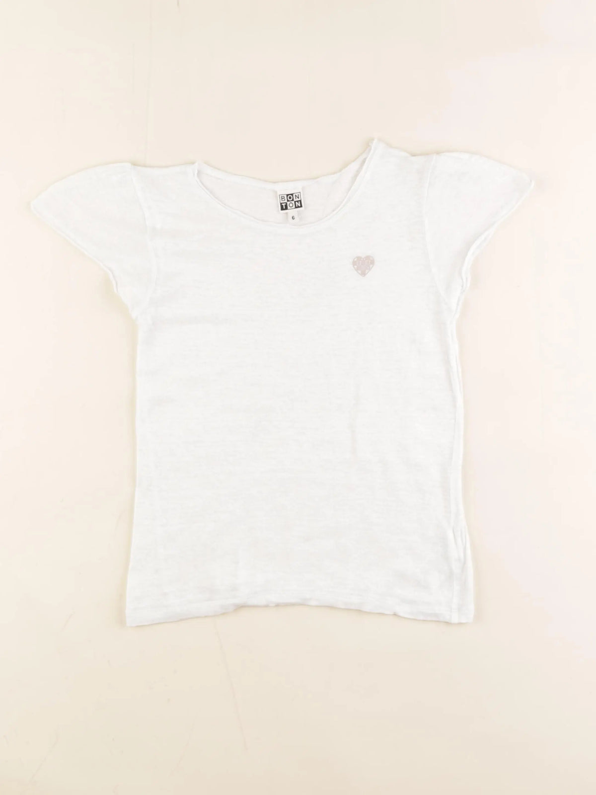 Bonton - tee-shirt blanc - 6 ans