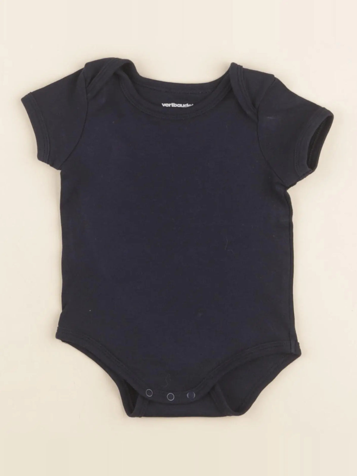 Vertbaudet - body noir - 9 mois