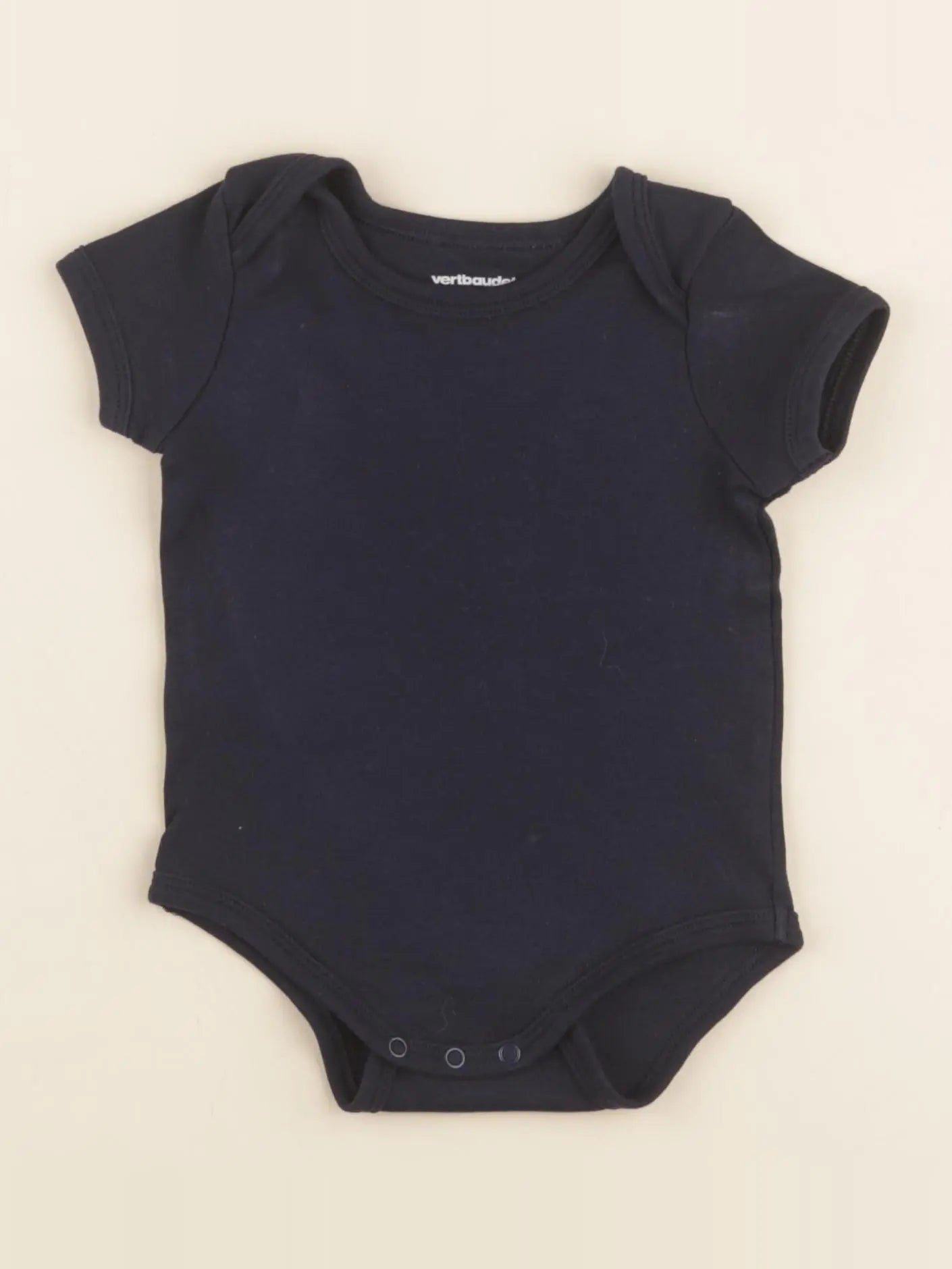 Vertbaudet - body noir - 9 mois