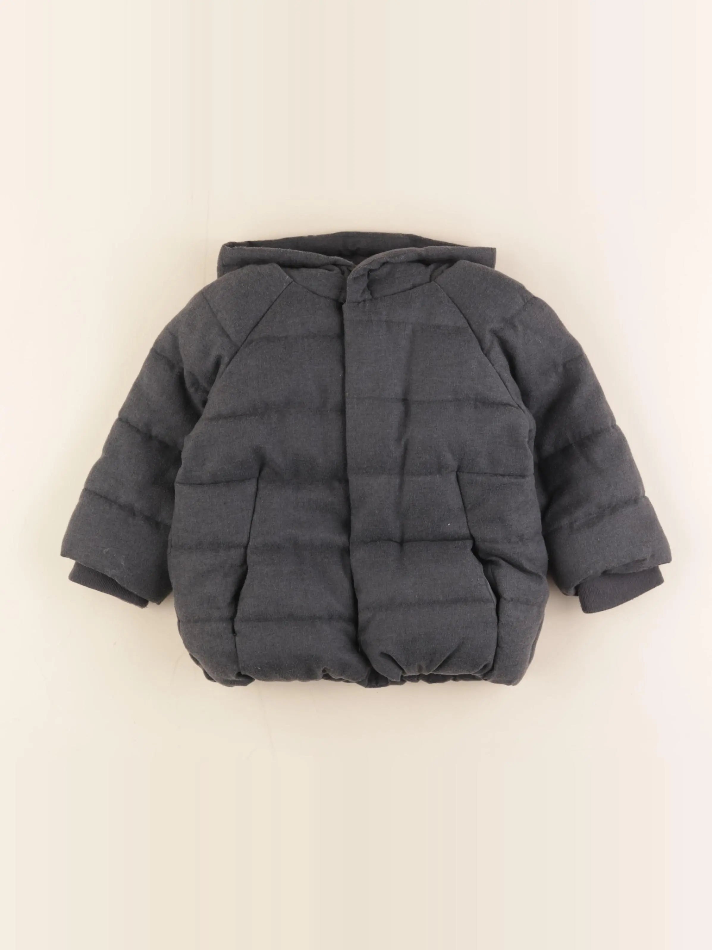Vertbaudet - doudoune gris - 18 mois