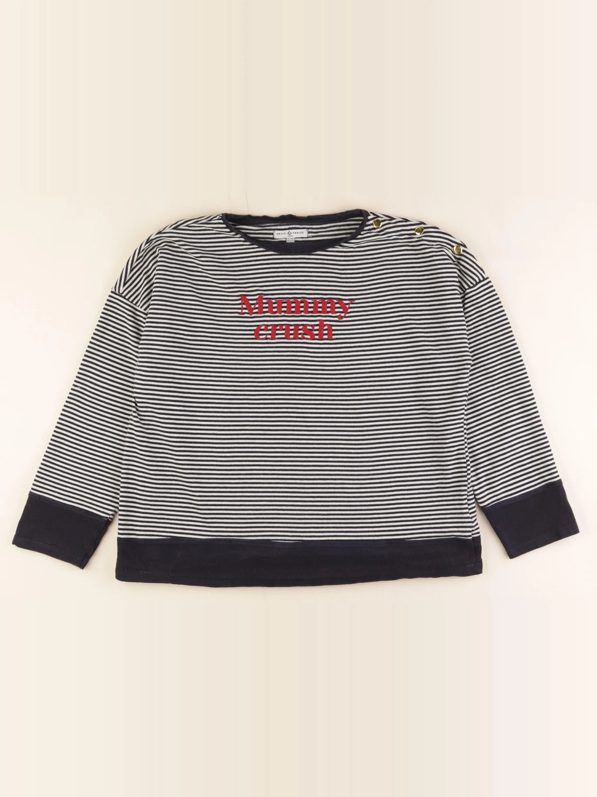 Envie de fraise - sweat grossesse bleu - 34 à 36