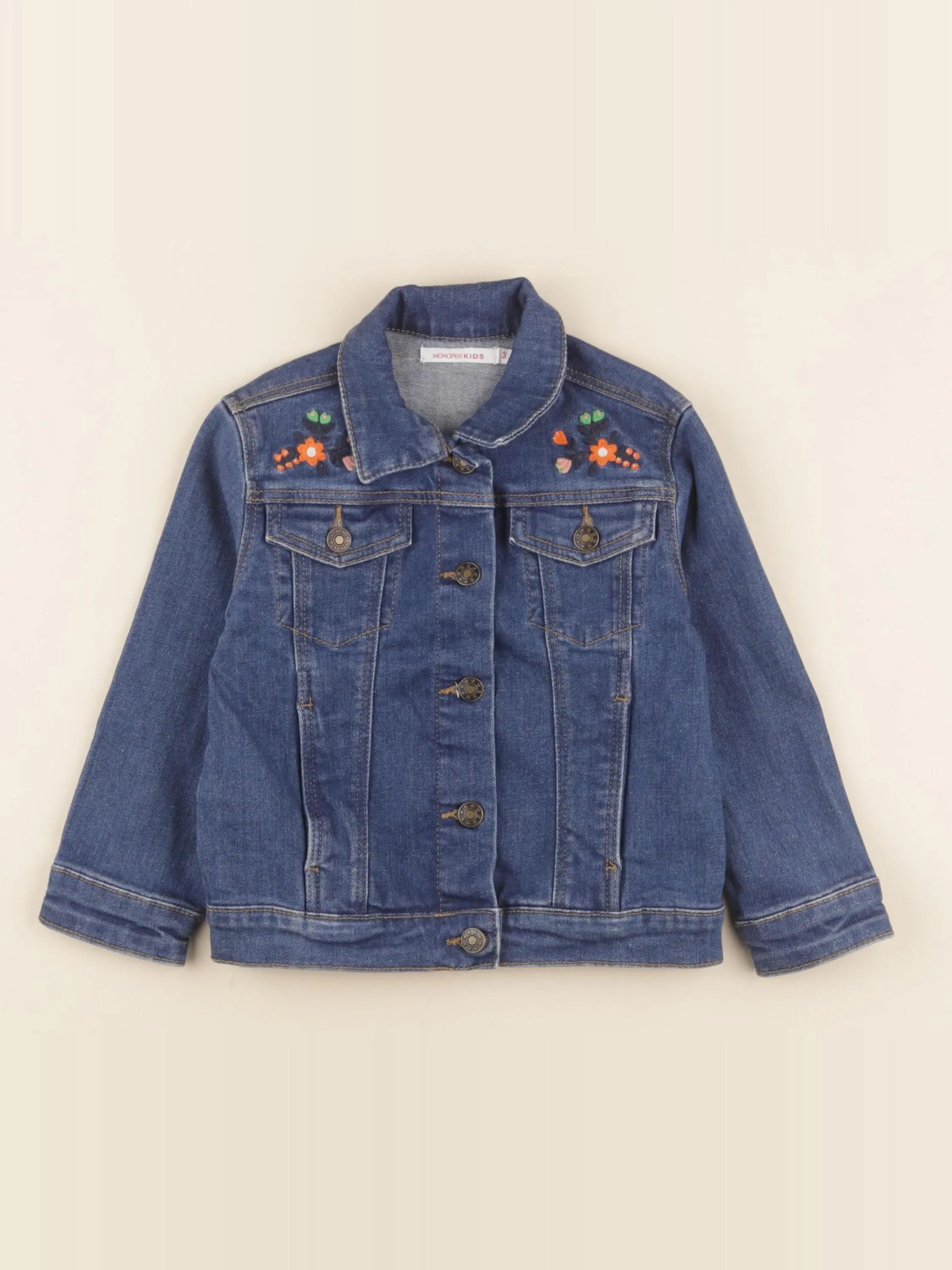 Monoprix - veste bleu - 3 ans