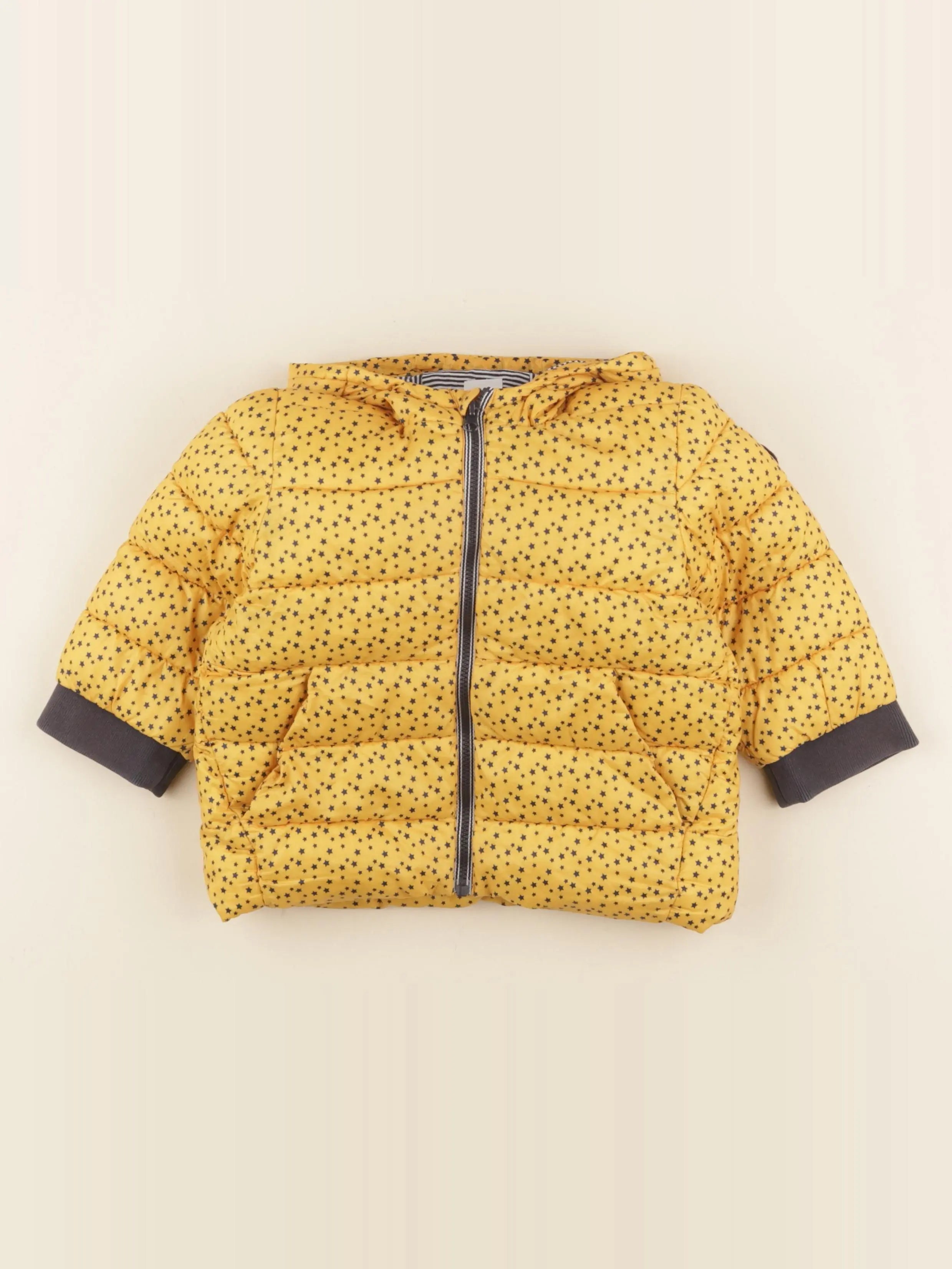 Petit Bateau - doudoune jaune - 18 mois