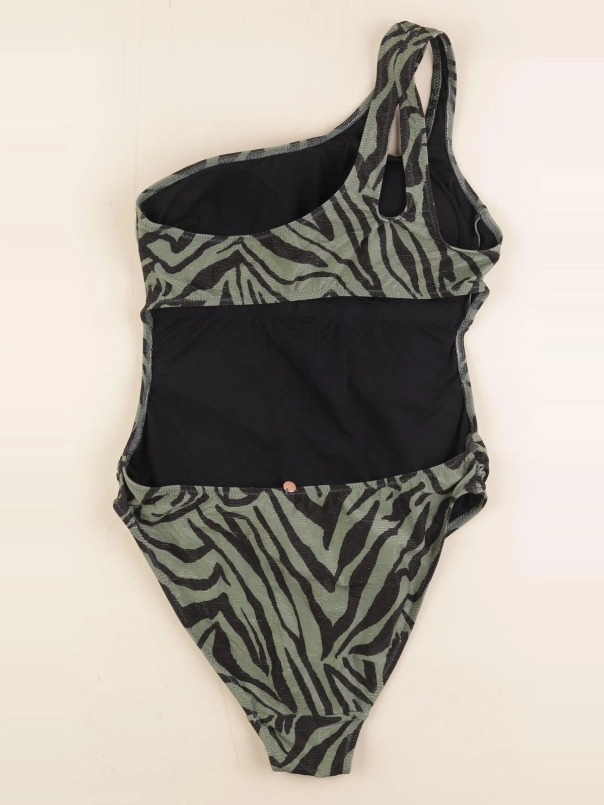 Cache Cœur - maillot de bain grossesse vert, noir - s
