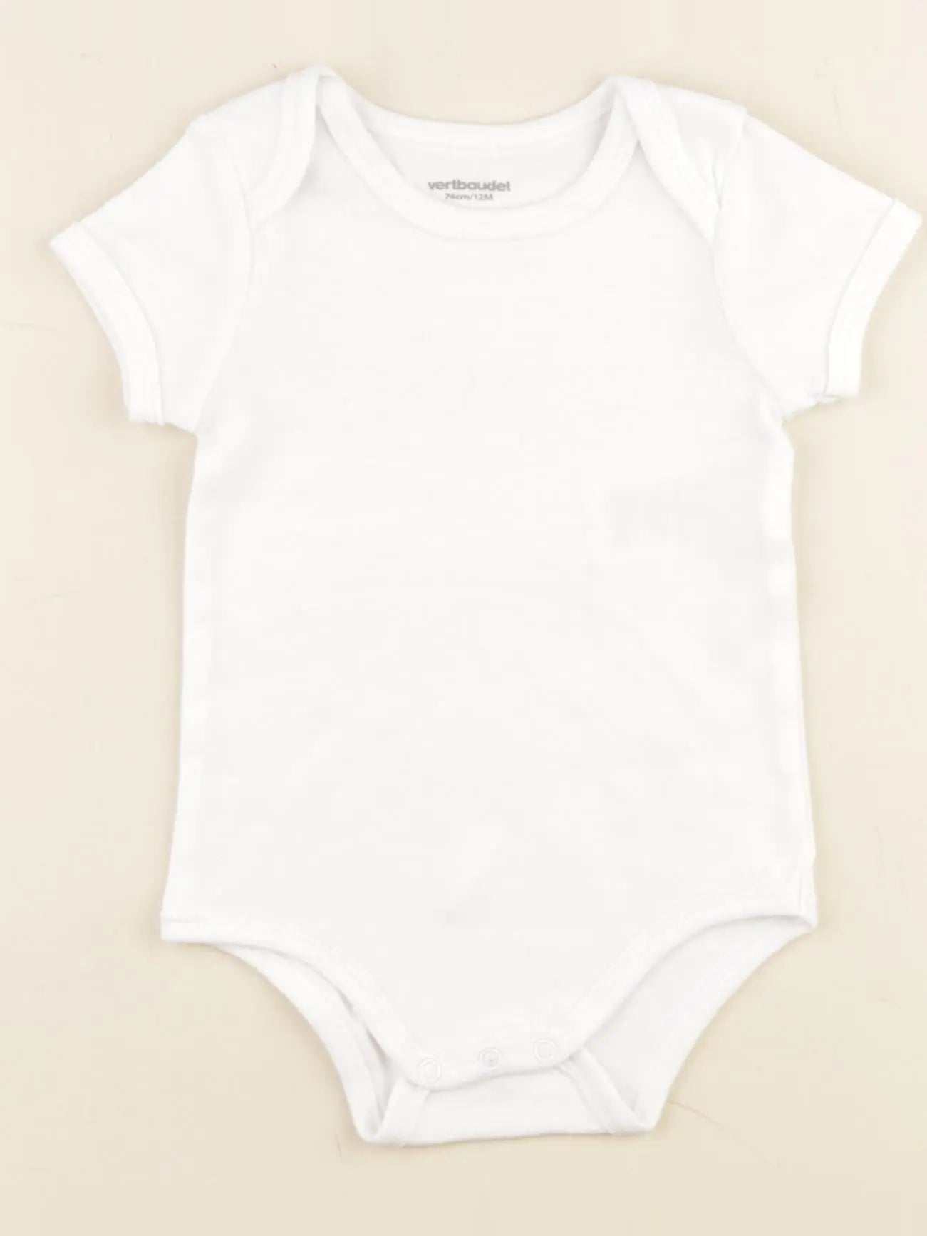 Vertbaudet - body blanc - 12 mois