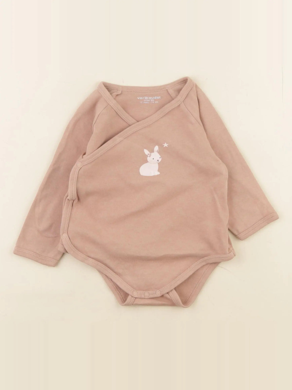 Vertbaudet - body marron - 12 mois