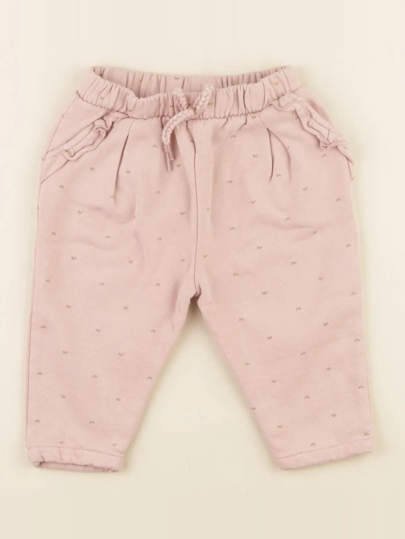 Vertbaudet - pantalon rose - 12 mois