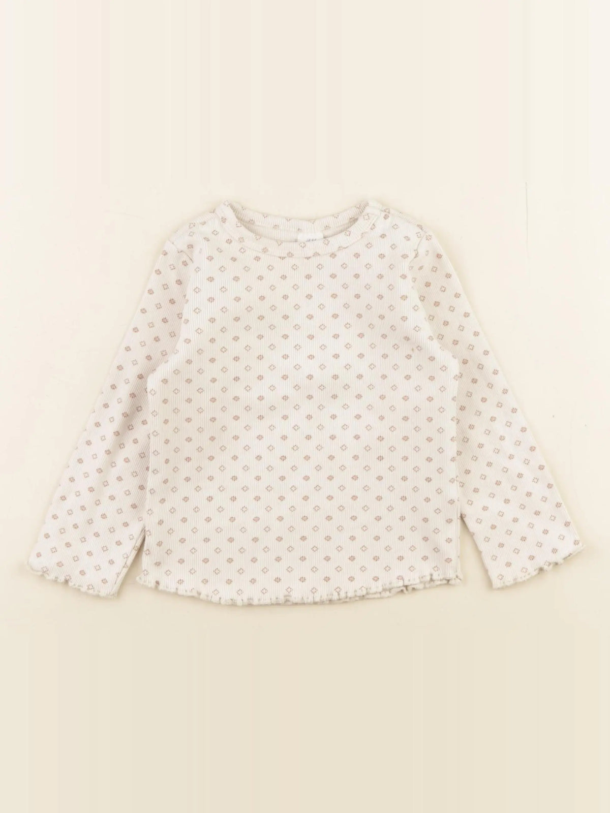 H&M - tee-shirt beige - 12/18 mois
