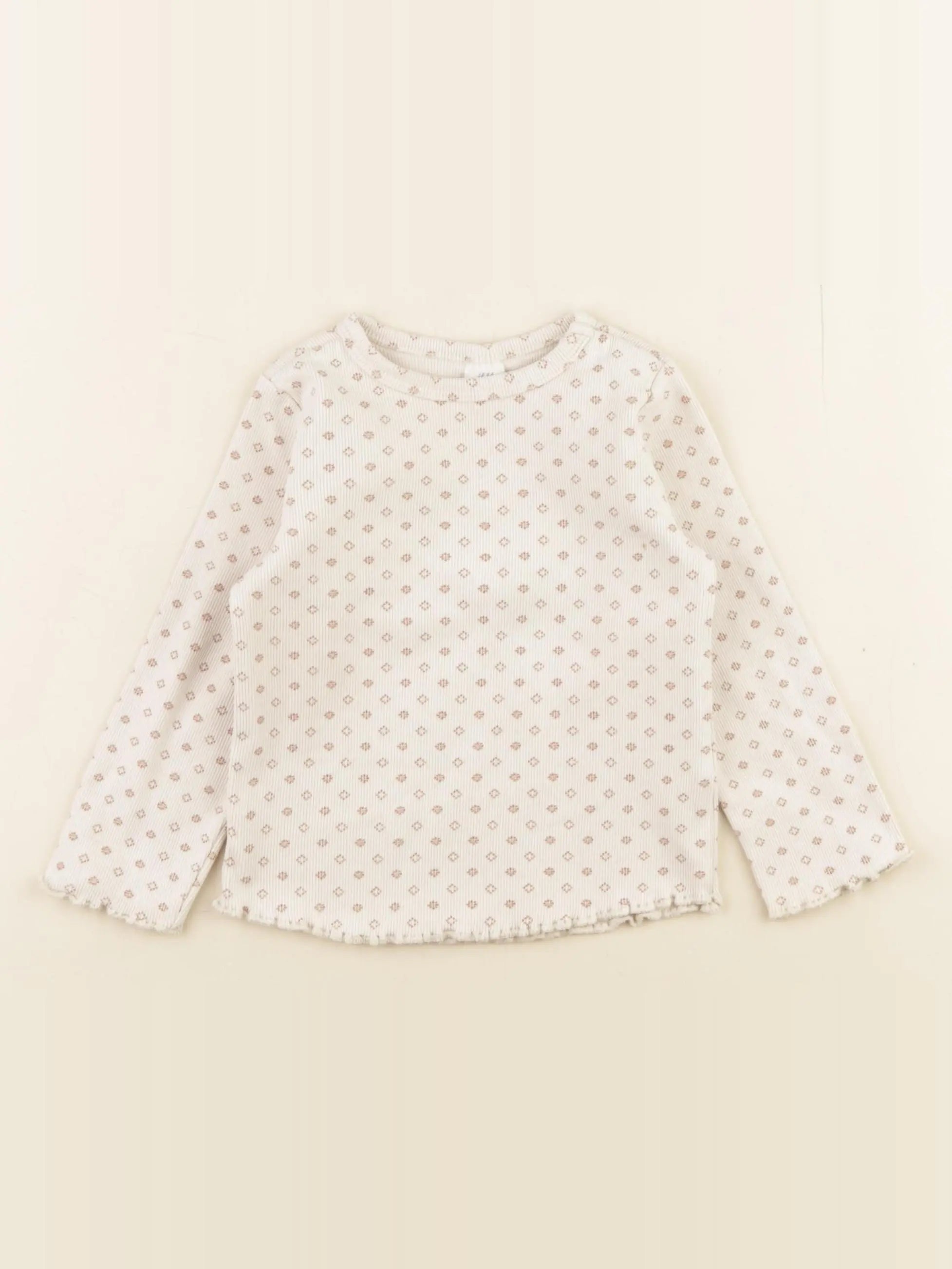 H&M - tee-shirt beige - 12/18 mois