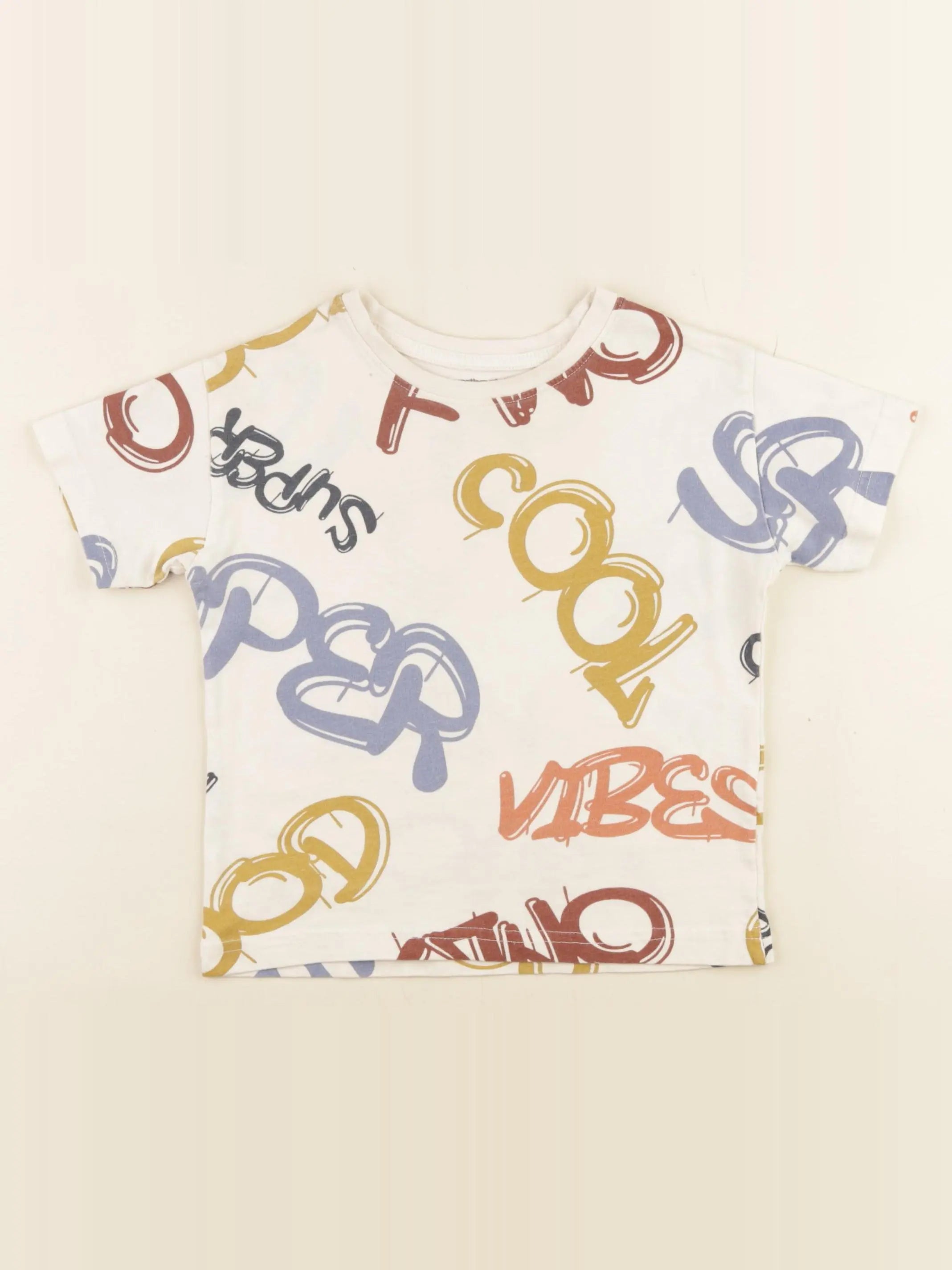 Vertbaudet - tee-shirt beige - 3 ans