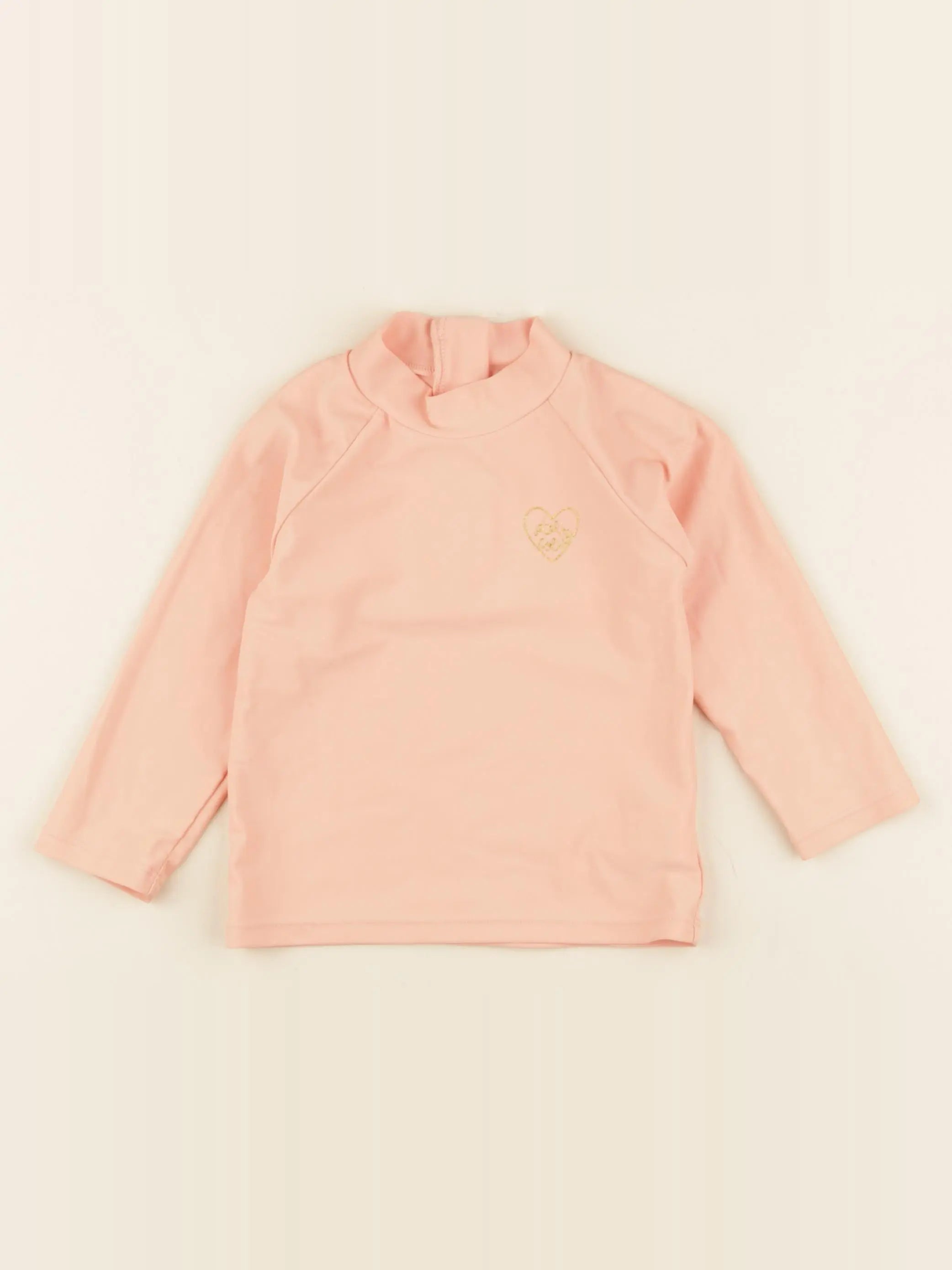 Vertbaudet - tee-shirt de bain rose - 12/18 mois