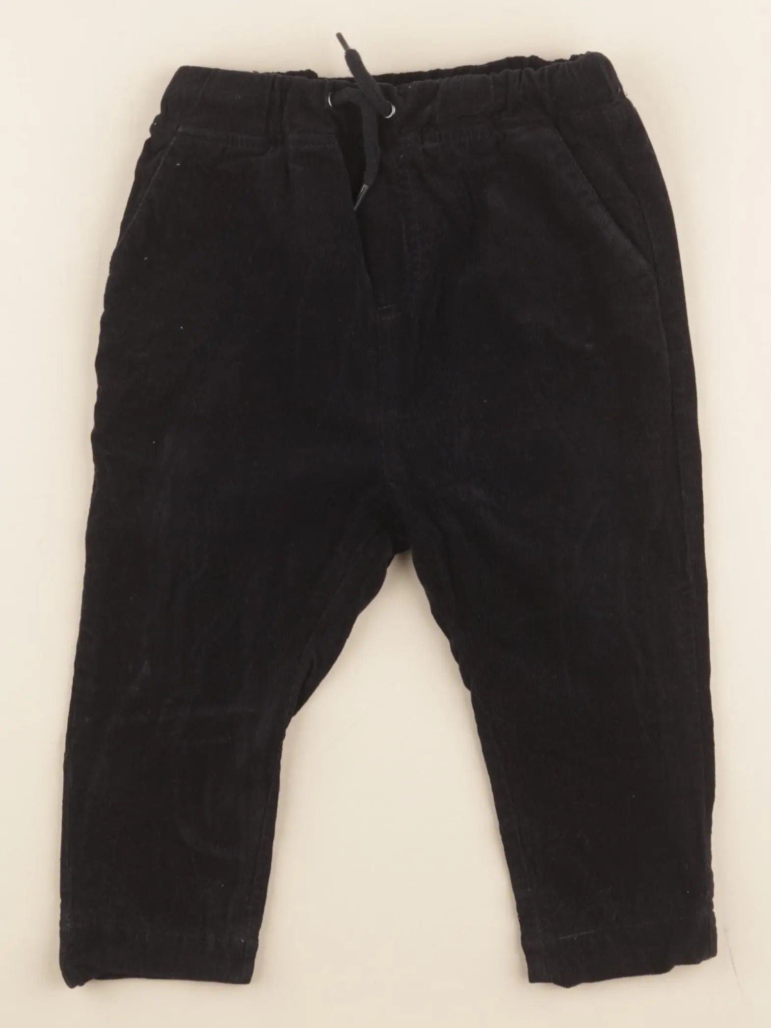 Vertbaudet - pantalon doublé bleu - 18 mois