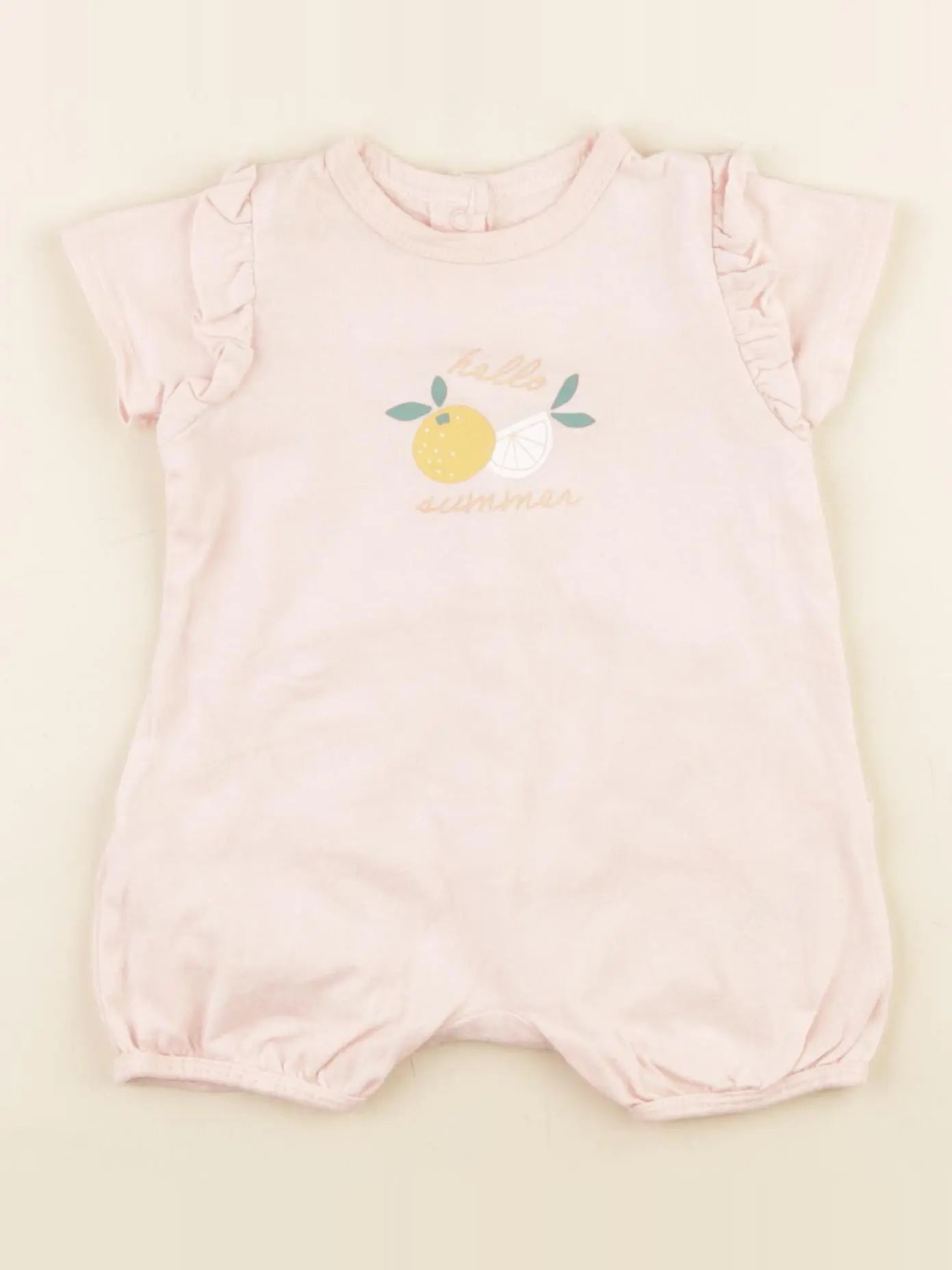 Vertbaudet - combinaison rose - 3 mois